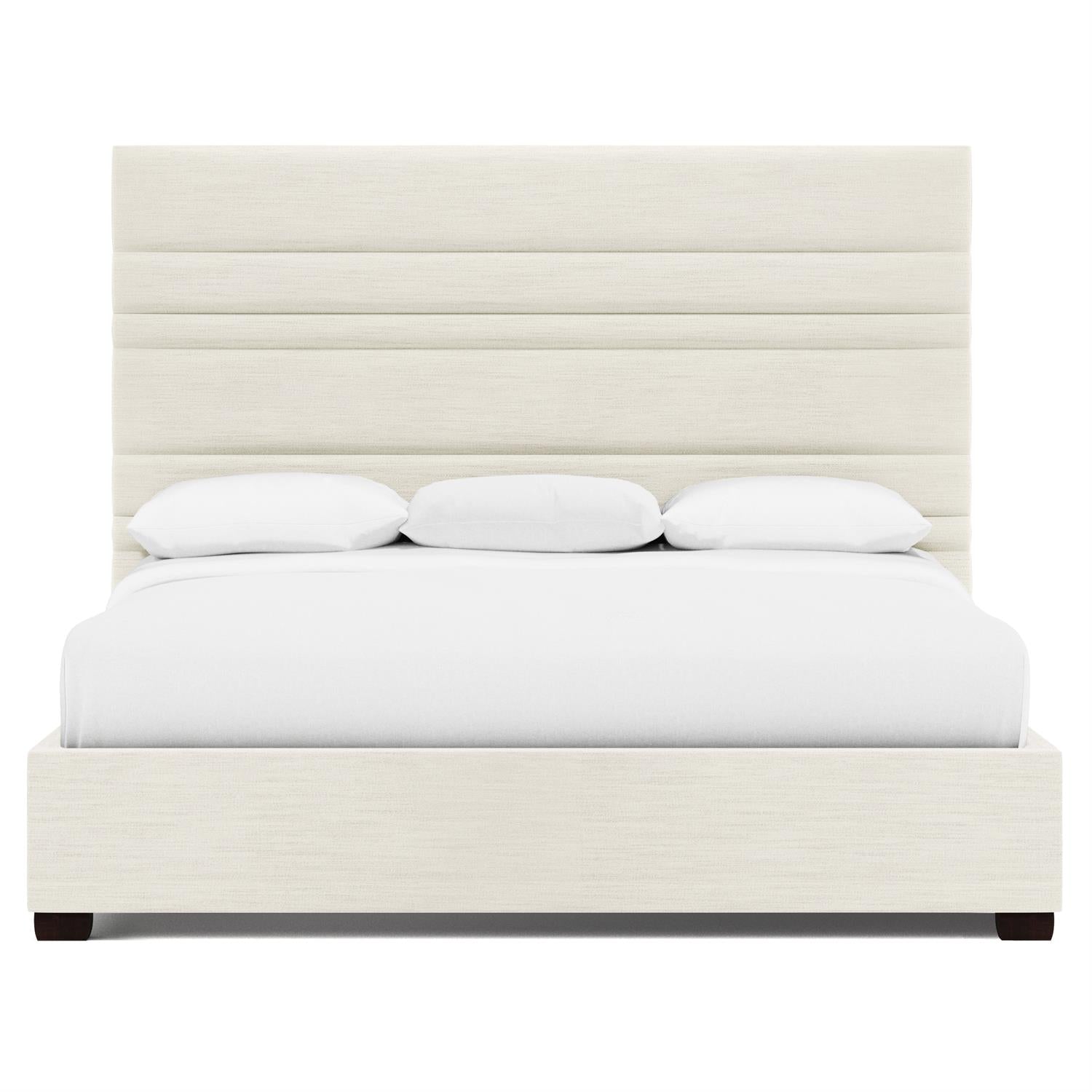 Bernhardt Furniture Murray Fabric Panel Bed in Espresso