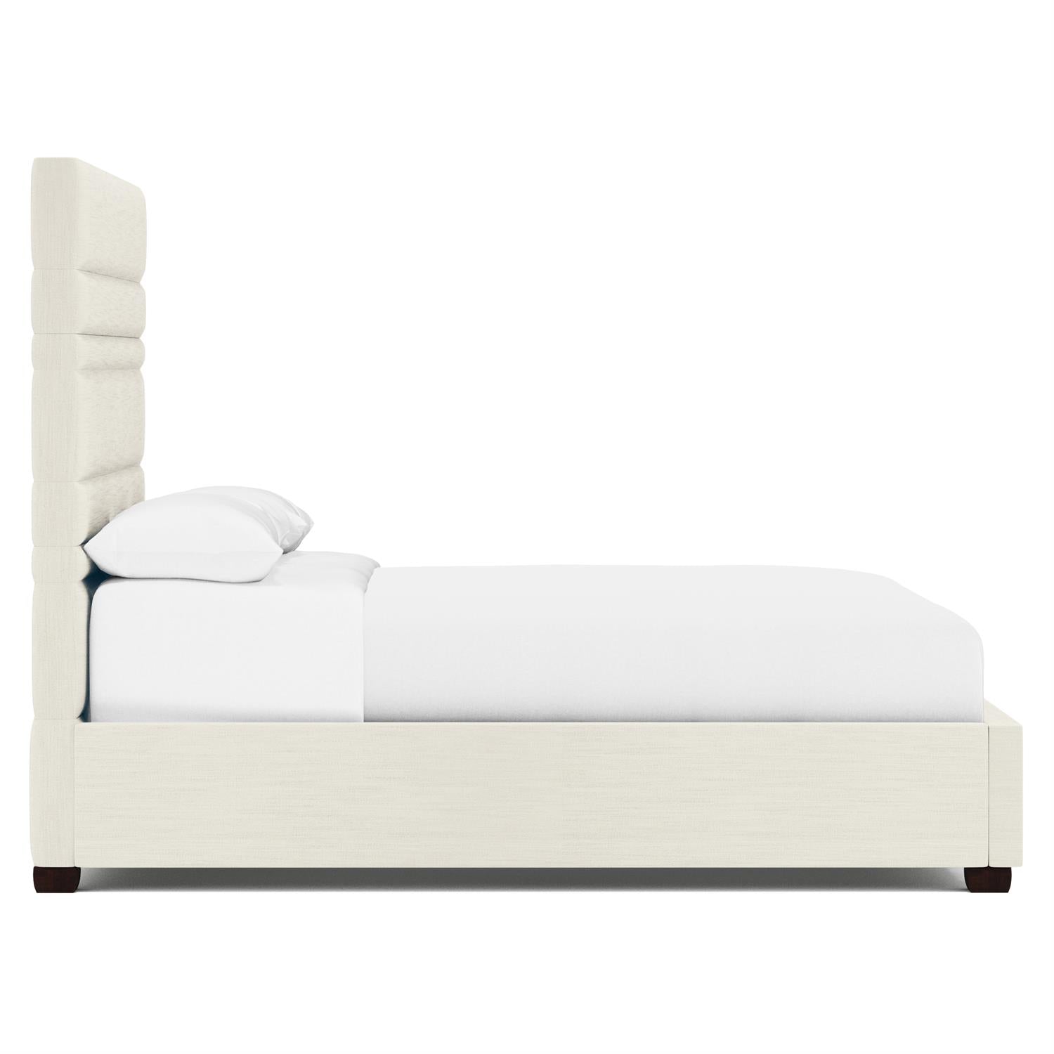 Bernhardt Furniture Murray Fabric Panel Bed in Espresso