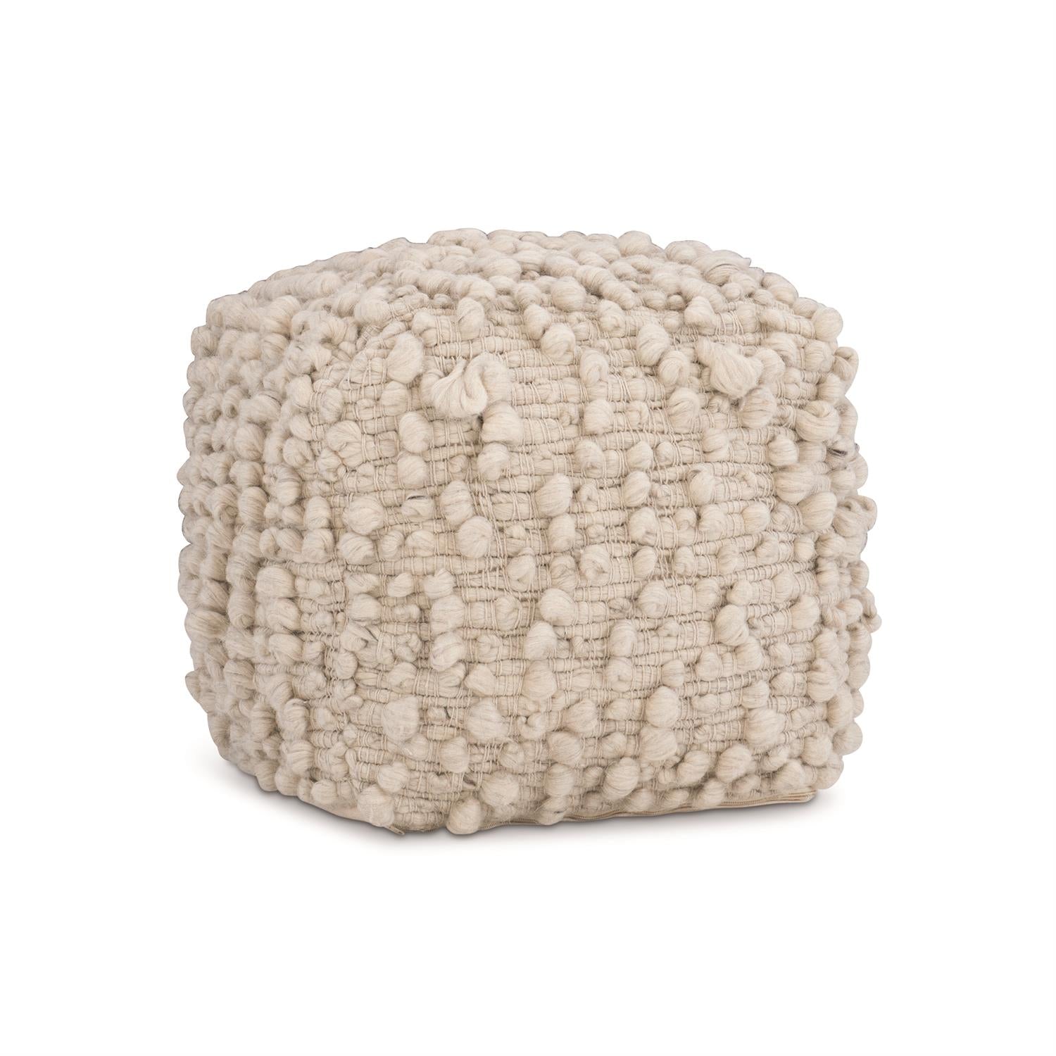 Bernhardt Furniture Kai Fabric Ottoman in Ivory