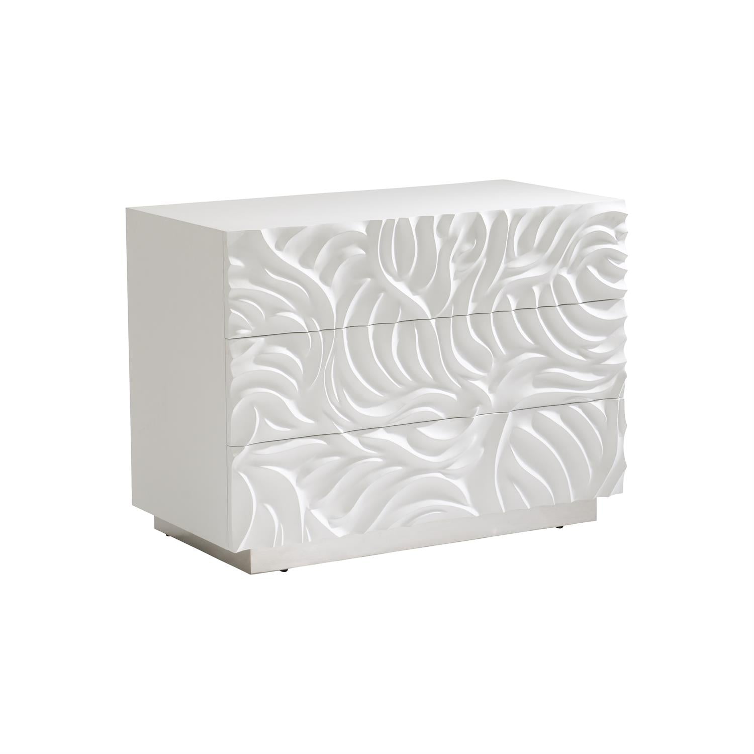 Bernhardt Furniture Alia Nightstand in White Plaster