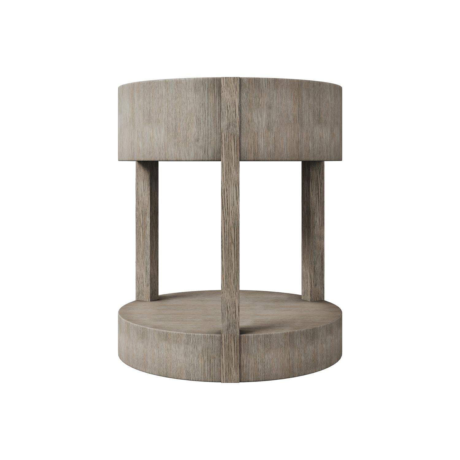 Bernhardt Furniture Calder Nightstand in Rustic Grey