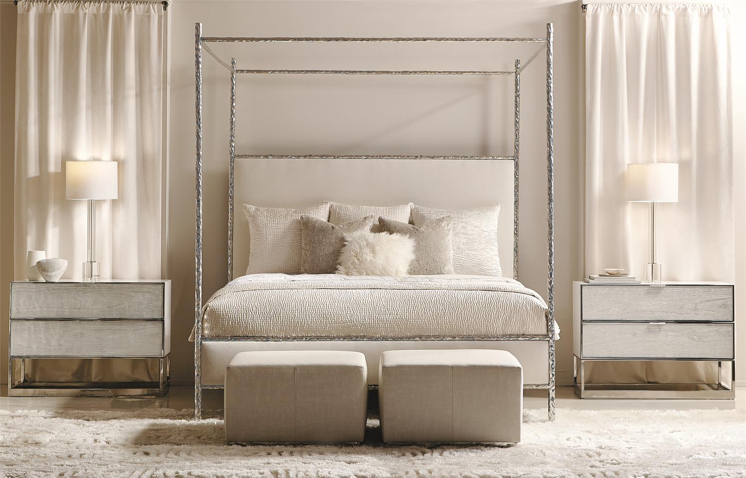 Bernhardt Furniture Parkhurst Nightstand in White Lacquer