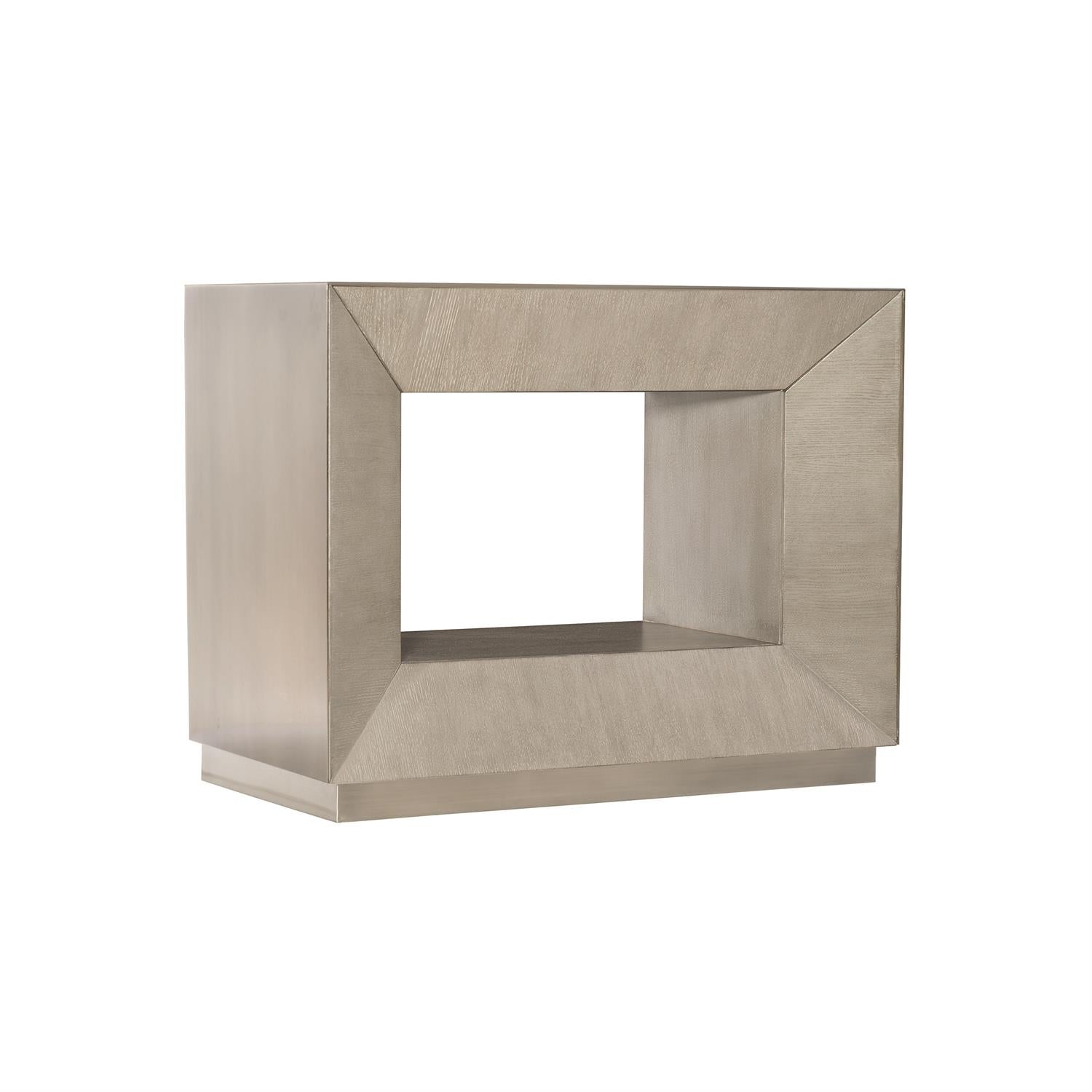Bernhardt Furniture Trane Nightstand in Cerused Greige
