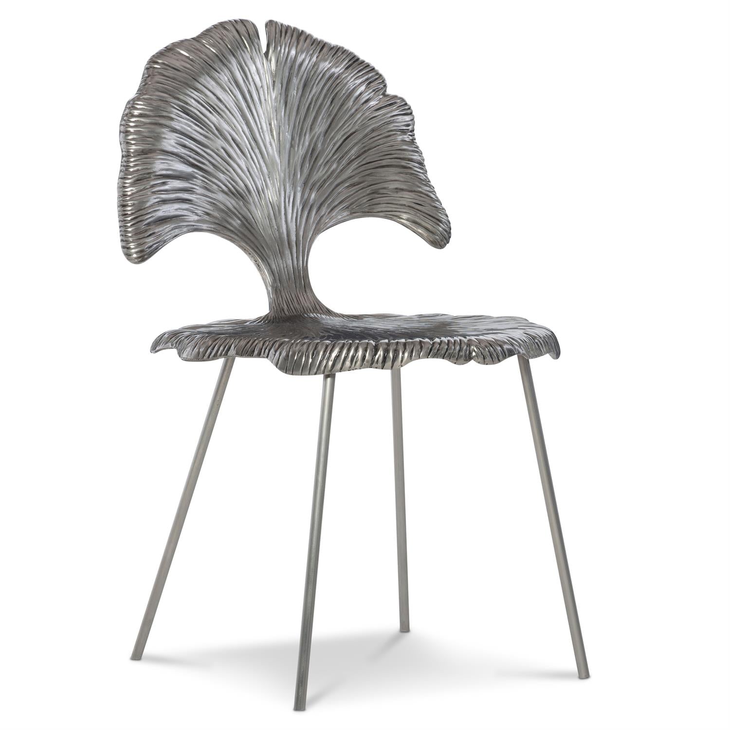 Bernhardt Furniture Felicity Side Chair in Shiny Nickel