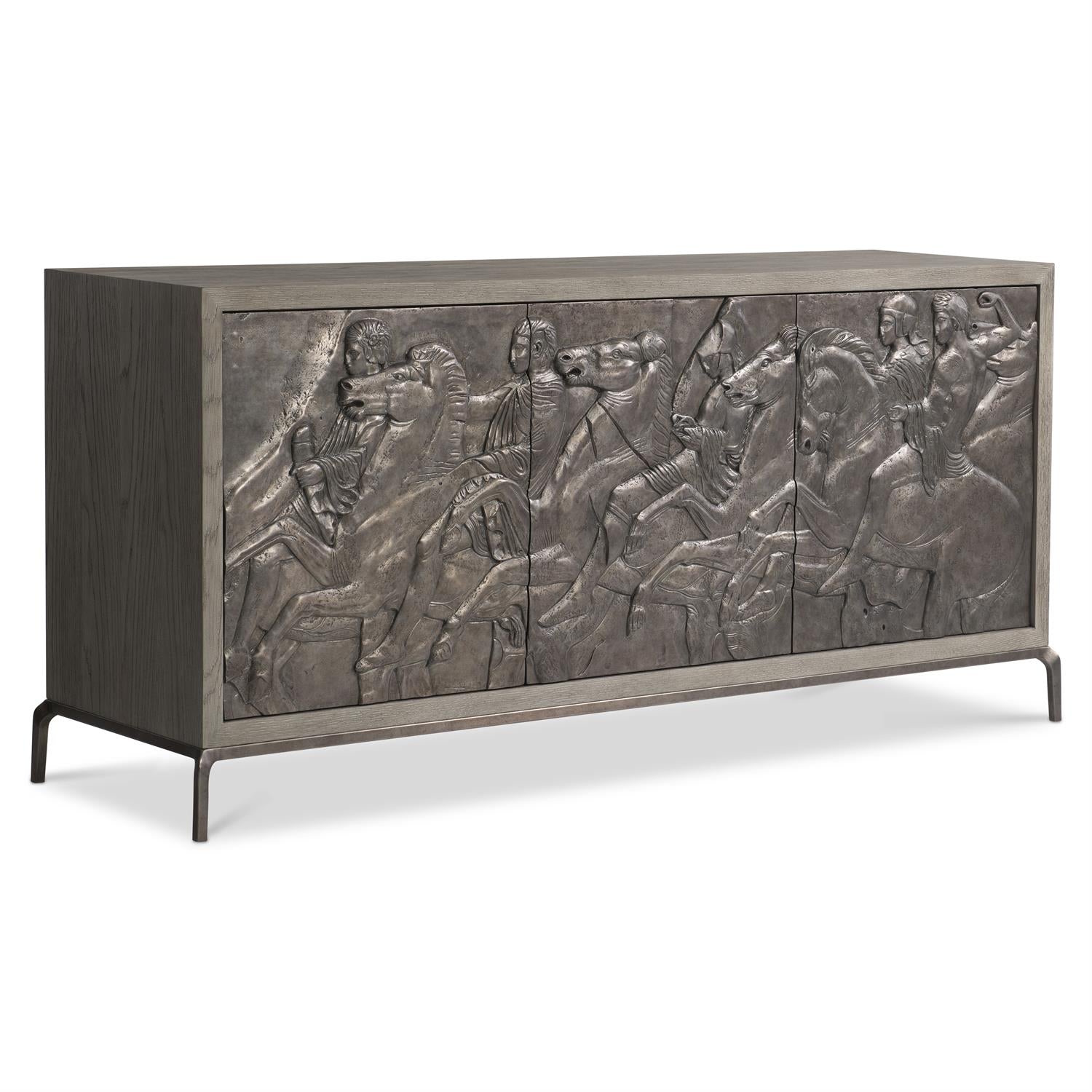 Bernhardt Furniture Elysia Buffet in Dark Bronze/Weathered Greige