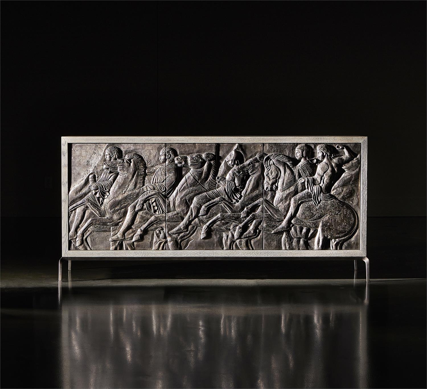 Bernhardt Furniture Elysia Buffet in Dark Bronze/Weathered Greige