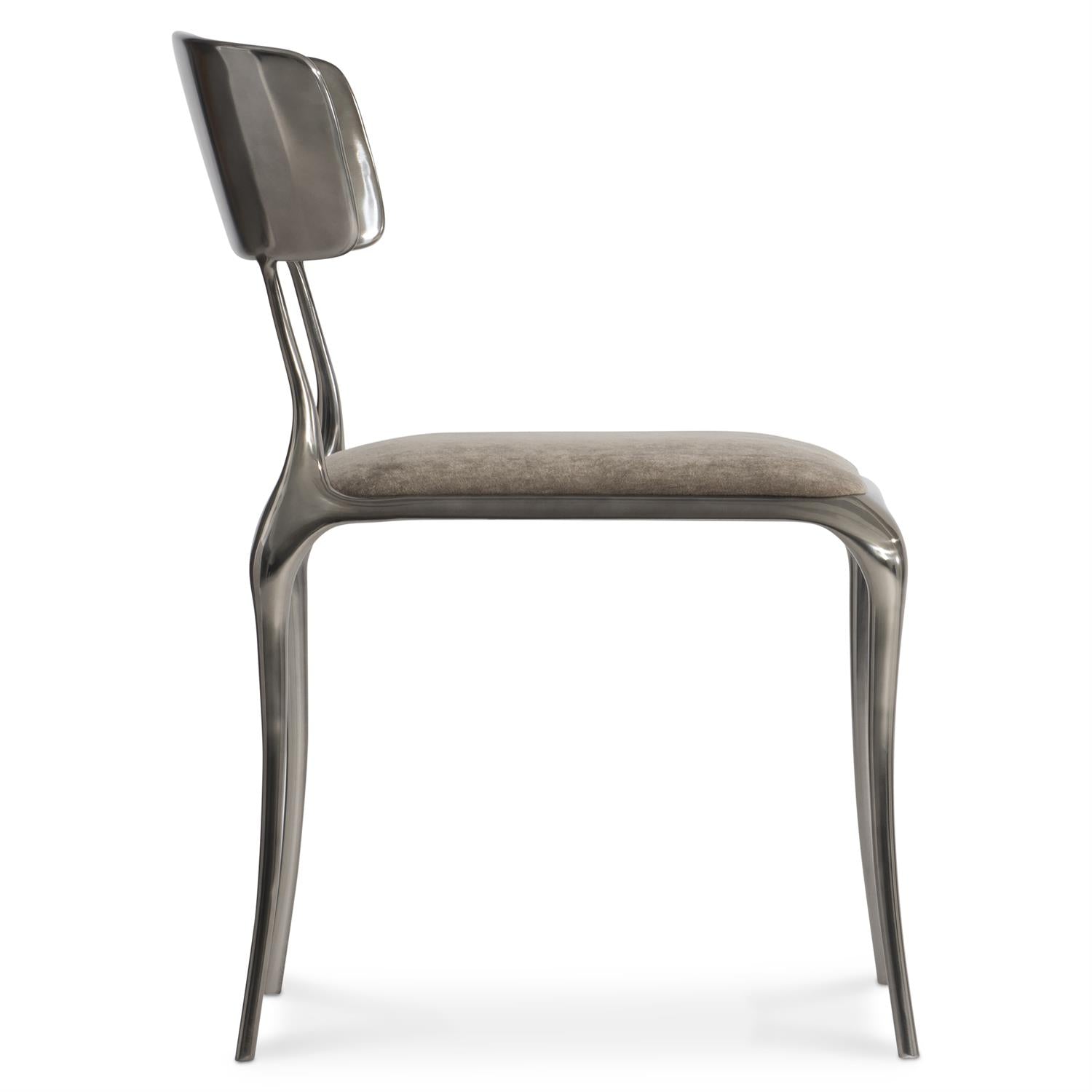 Bernhardt Furniture Pravo Side Chair in Light Bronze