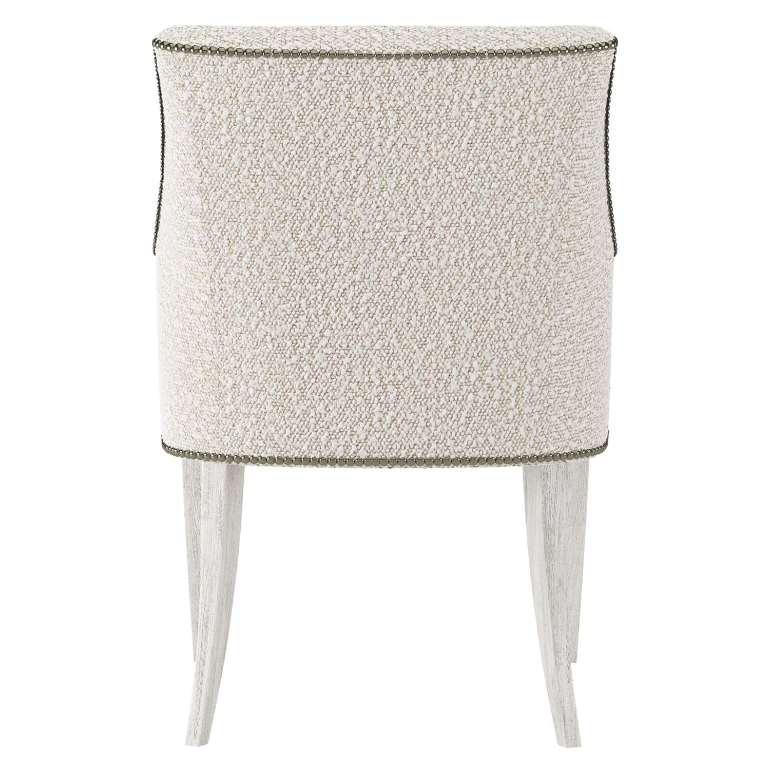 Bernhardt Furniture Keeley Fabric Arm Chair in Glacier White