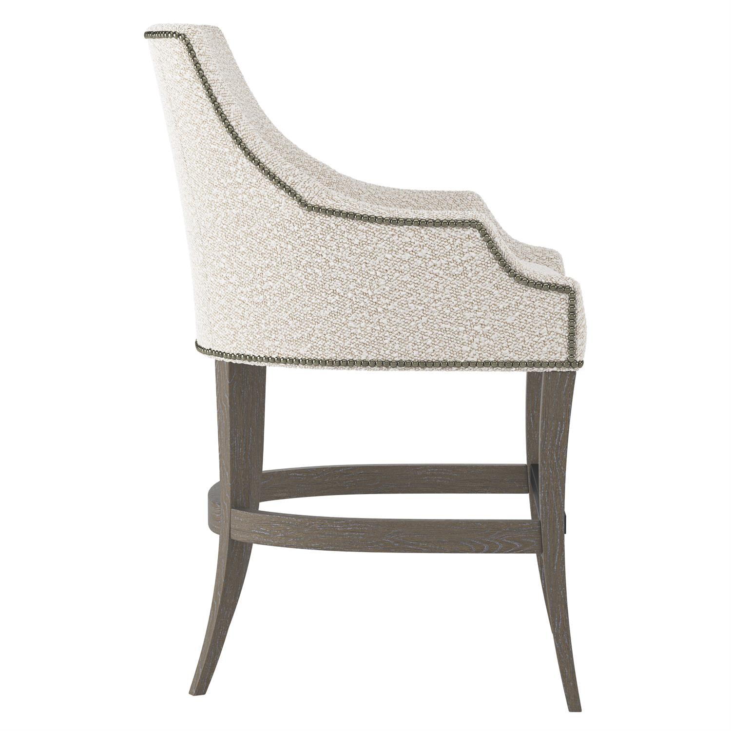Bernhardt Furniture Keeley Fabric Counter Stool in Portobello