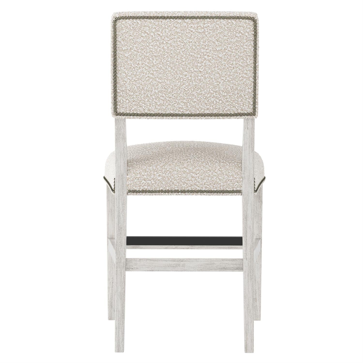 Bernhardt Furniture Moore Fabric Counter Stool in Glacier White