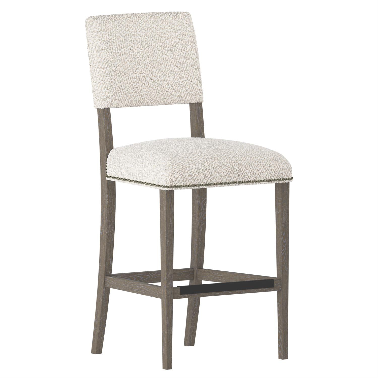 Bernhardt Furniture Moore Fabric Bar Stool in Portobello