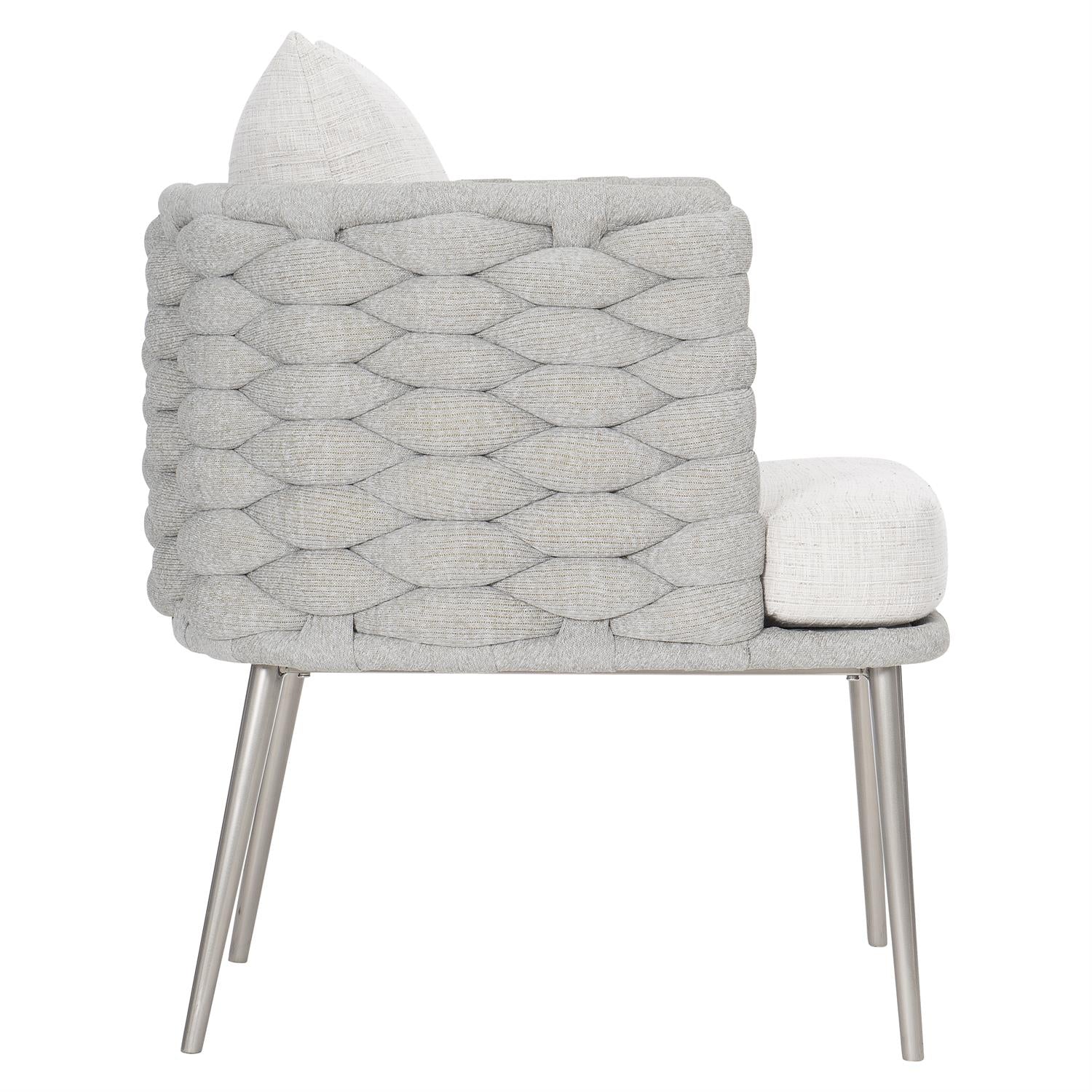 Bernhardt Furniture Hollis Fabric Arm Chair in Light Gray