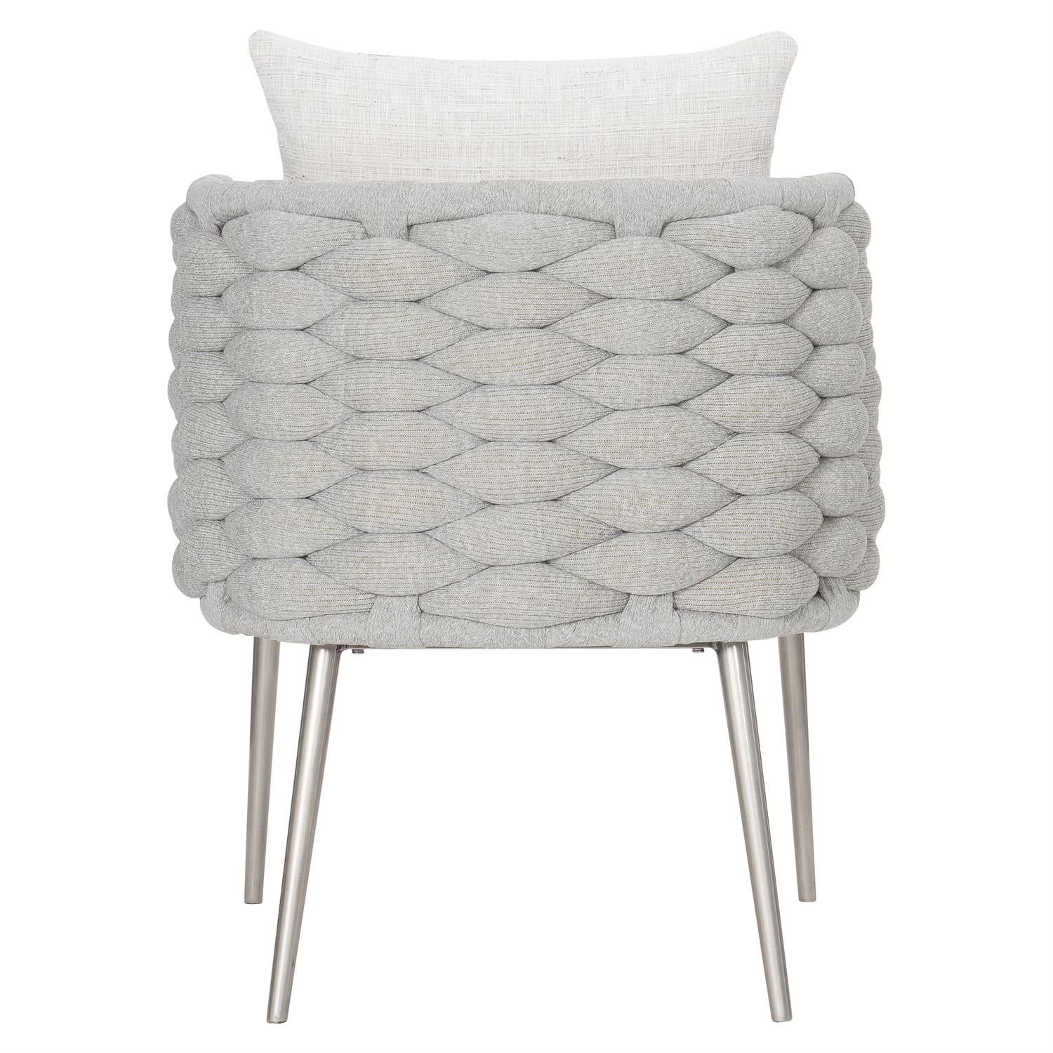 Bernhardt Furniture Hollis Fabric Arm Chair in Light Gray