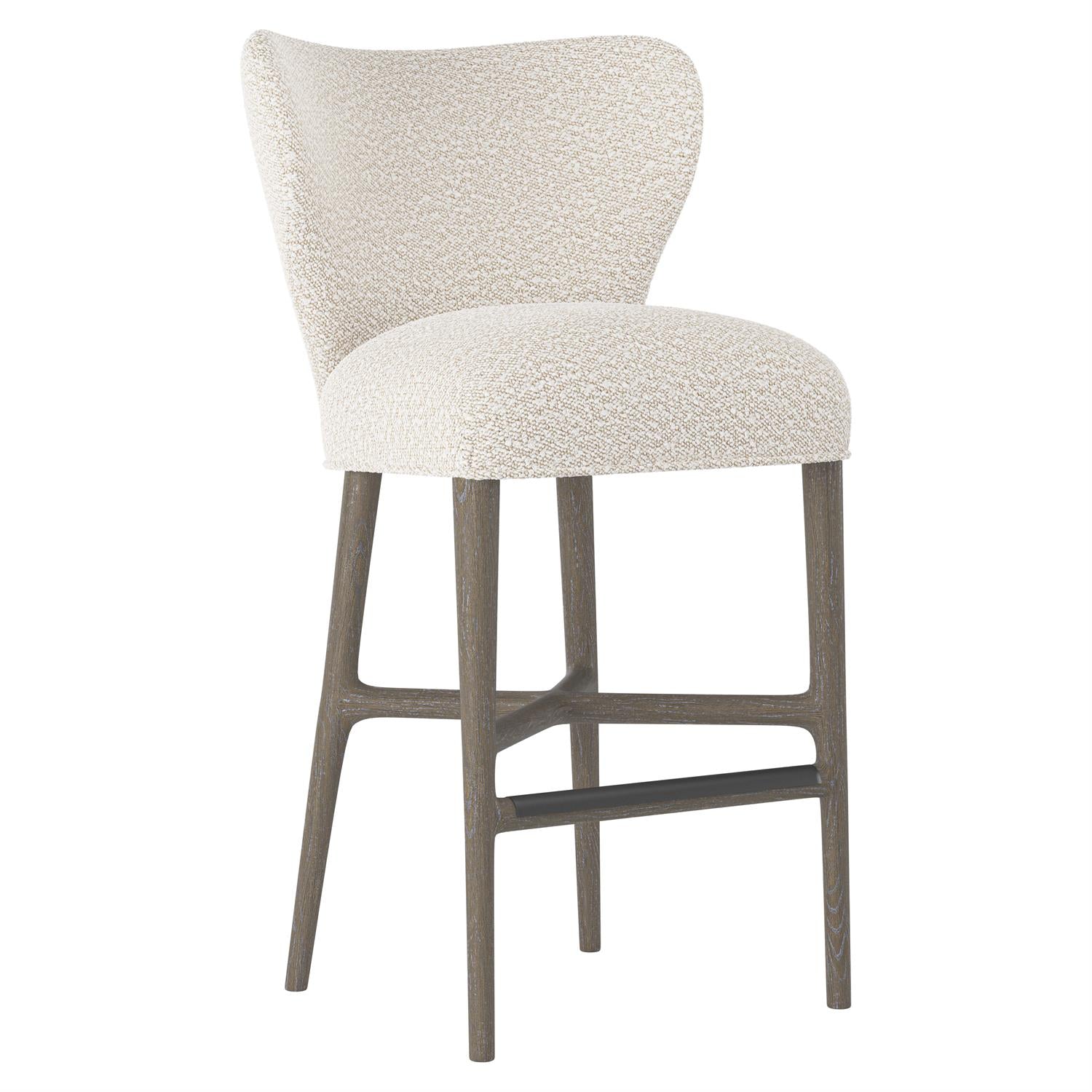 Bernhardt Furniture Kemp Fabric Bar Stool in Portobello