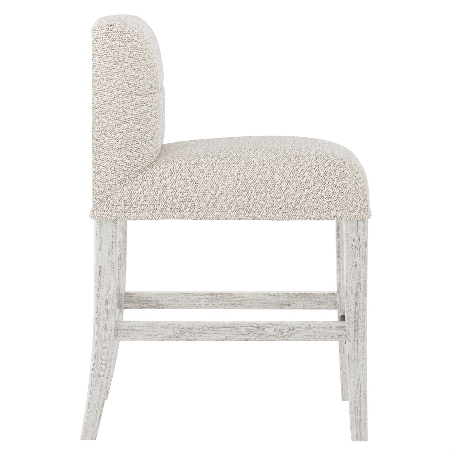 Bernhardt Furniture Hyde Fabric Counter Stool in Glacier White