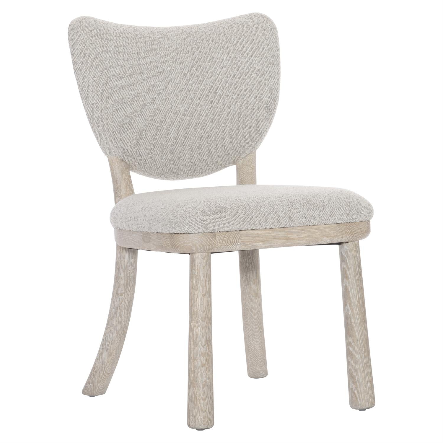 Bernhardt Furniture Anzu Fabric Side Chair in Flaxen