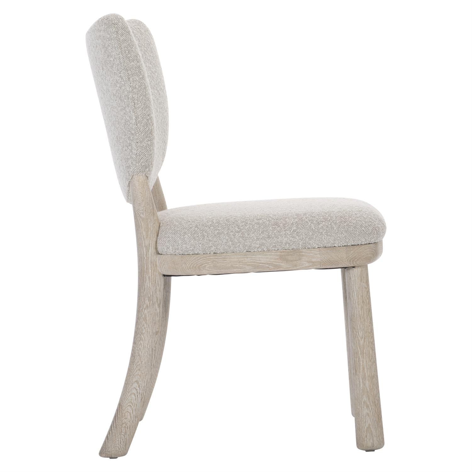 Bernhardt Furniture Anzu Fabric Side Chair in Flaxen