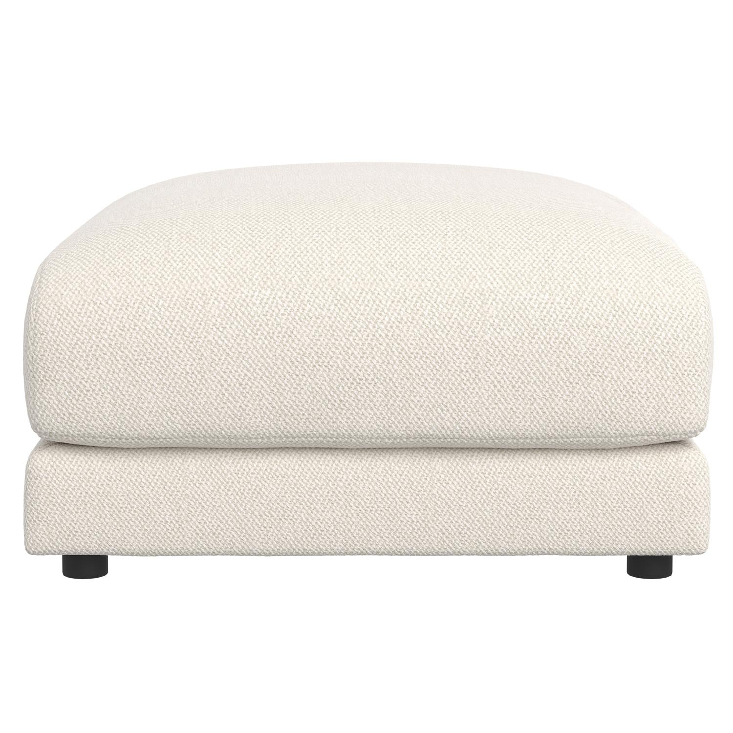 Bernhardt Furniture Rylan Fabric Bumper Ottoman in Ivory