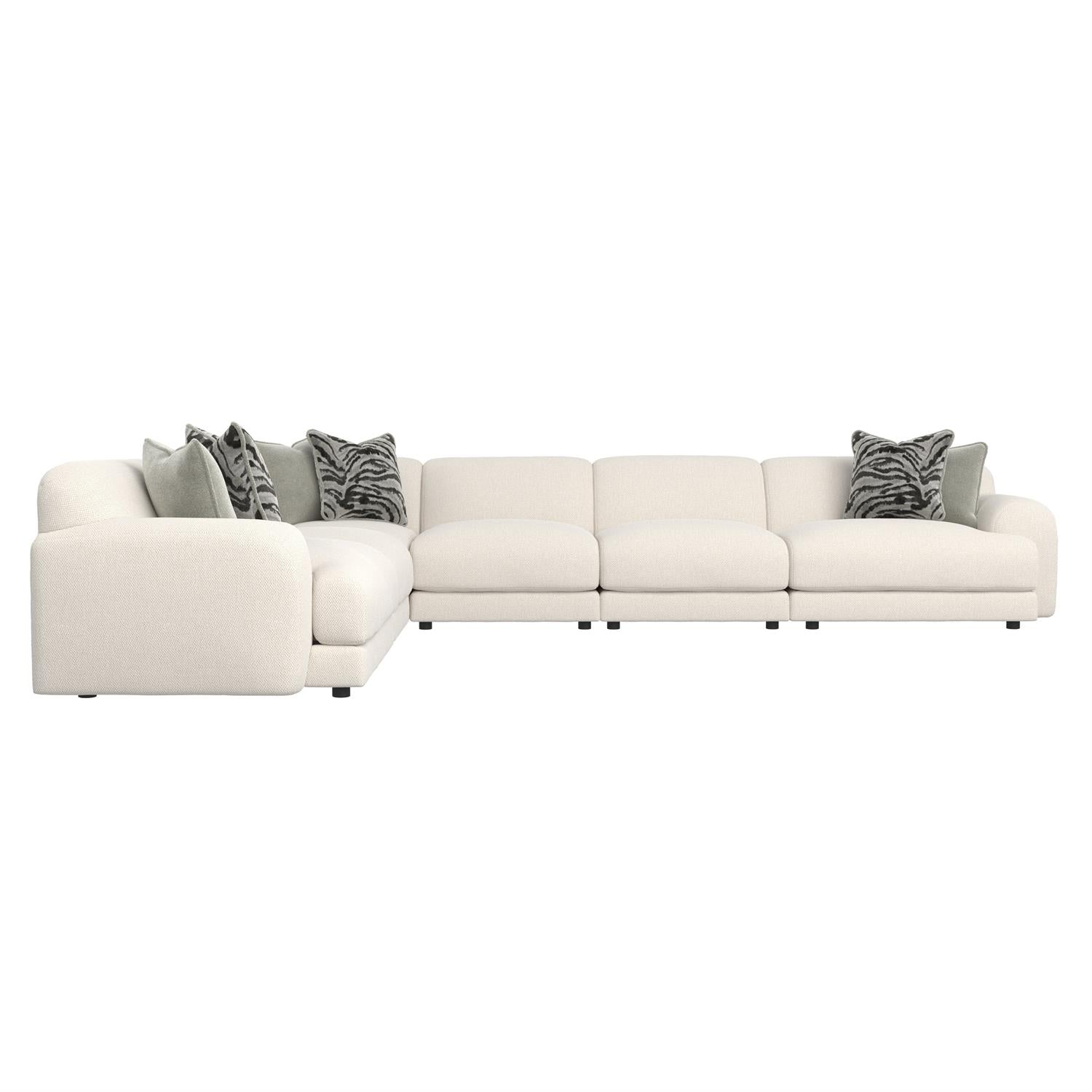 Bernhardt Furniture Rylan Fabric Sectional in White