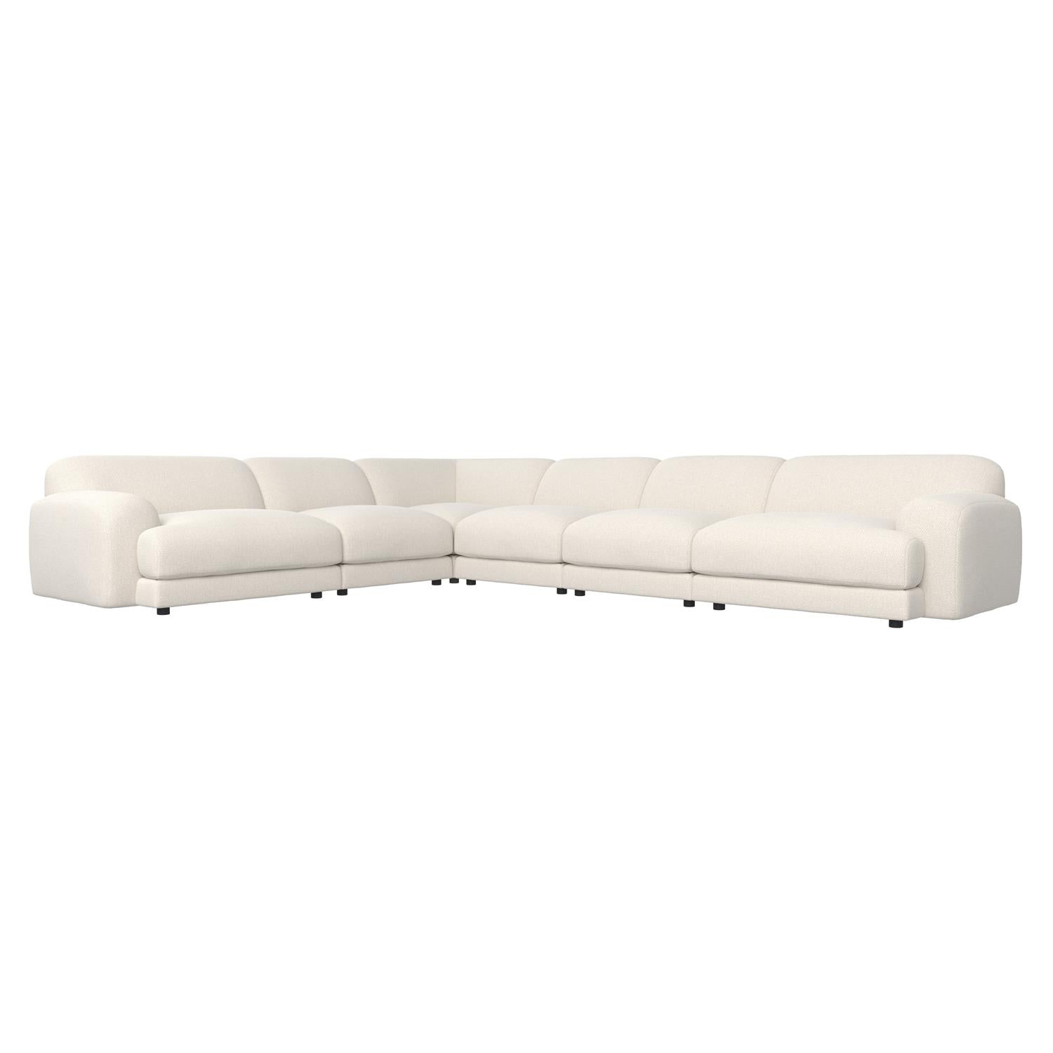 Bernhardt Furniture Rylan Fabric Sectional in White