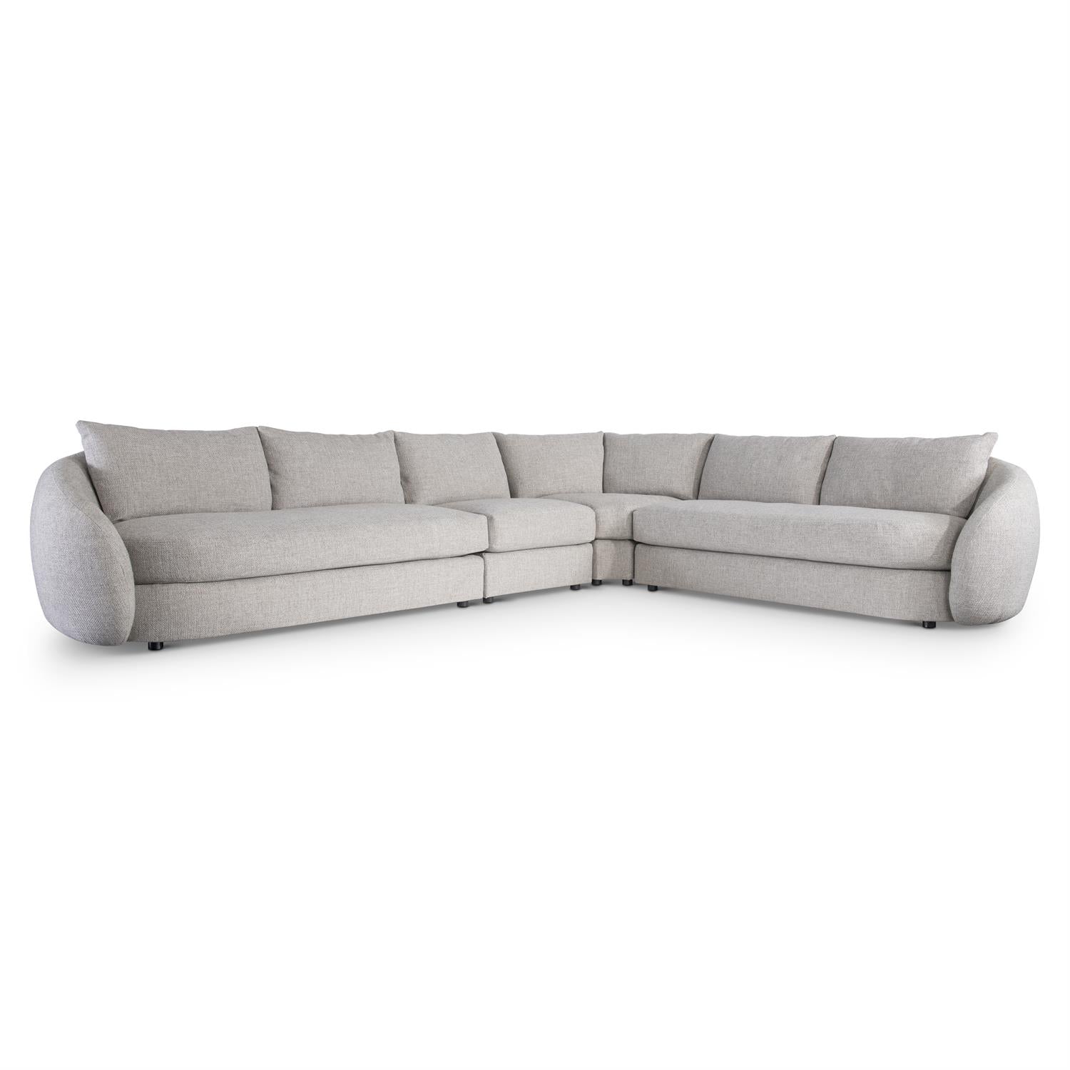 Bernhardt Furniture Moretti Fabric Sectional in Gray