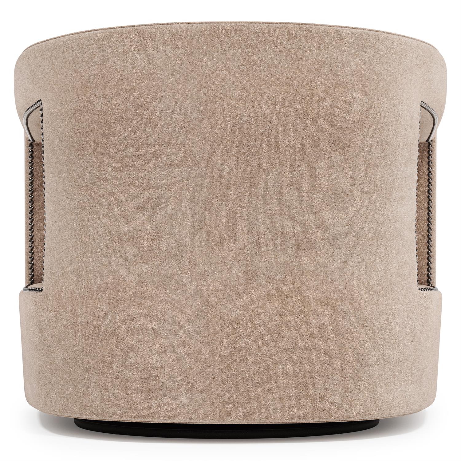 Bernhardt Furniture Alana Fabric Swivel Chair in Beige