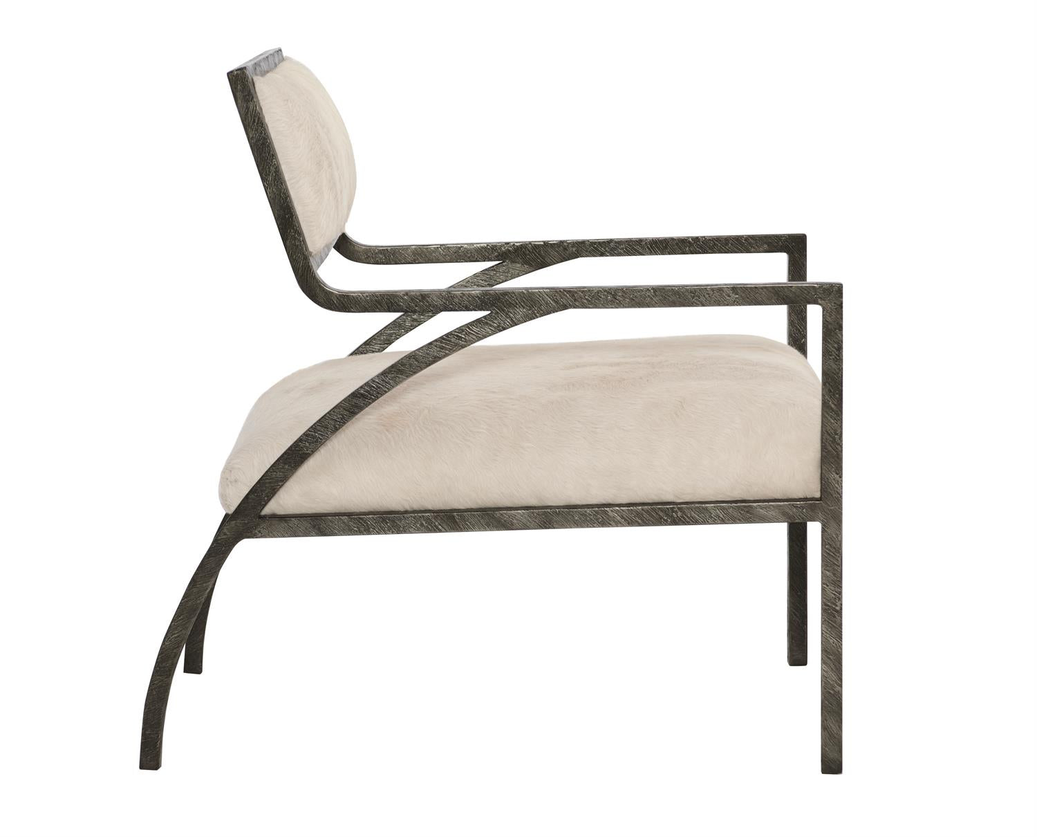 Bernhardt Furniture Cohen Leather Chair in Ivory