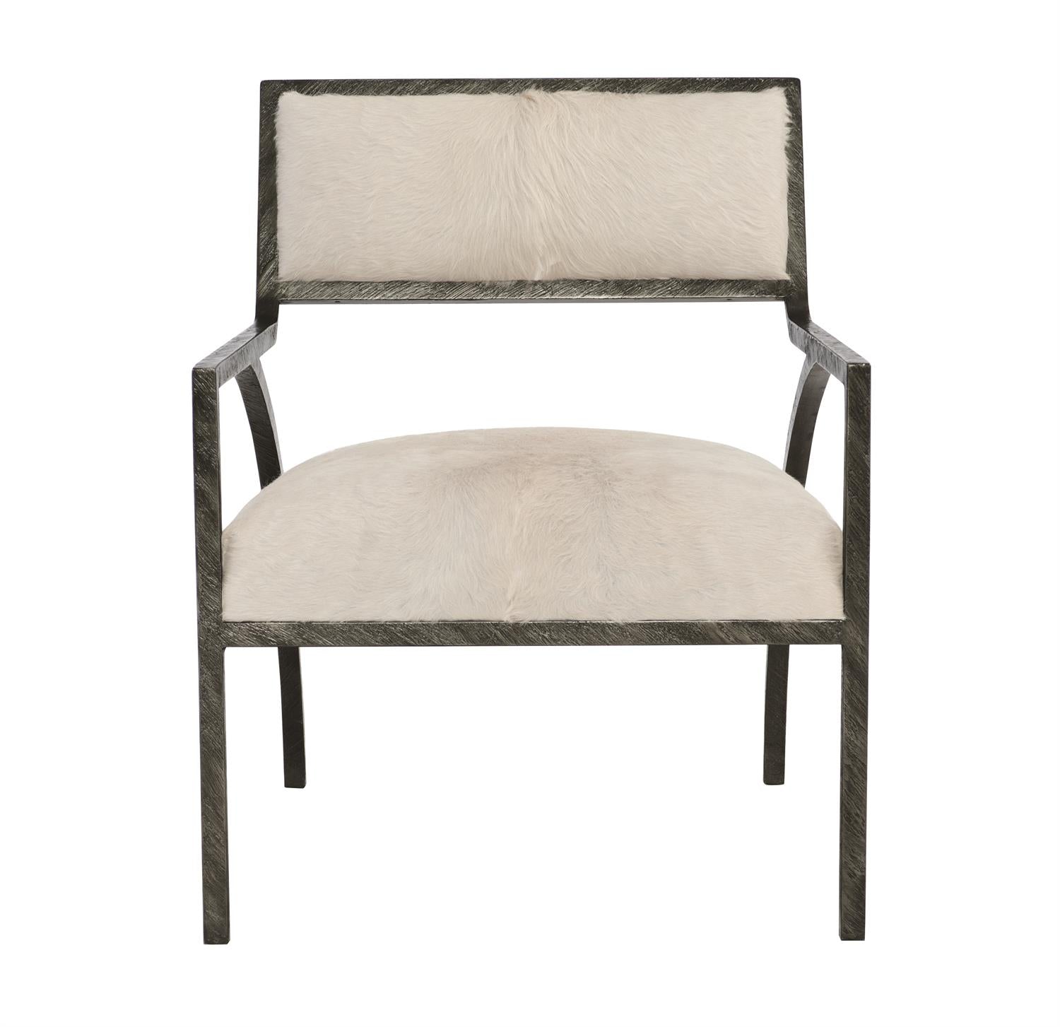 Bernhardt Furniture Cohen Leather Chair in Ivory