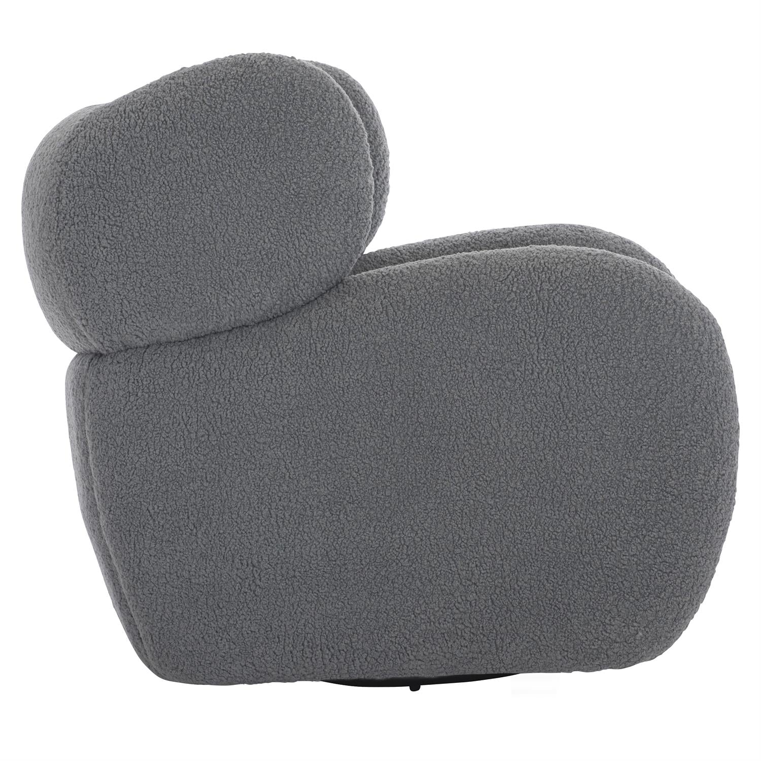 Bernhardt Furniture Pablo Fabric Swivel Chair in Gray