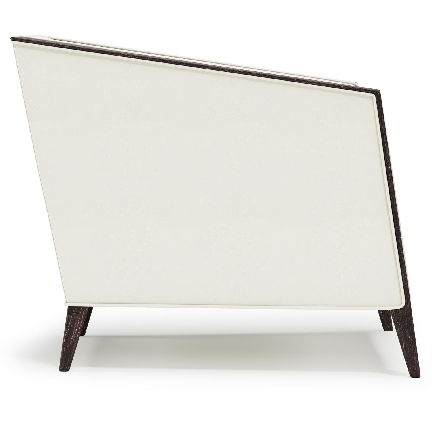 Bernhardt Furniture Aubree Leather Chair in White