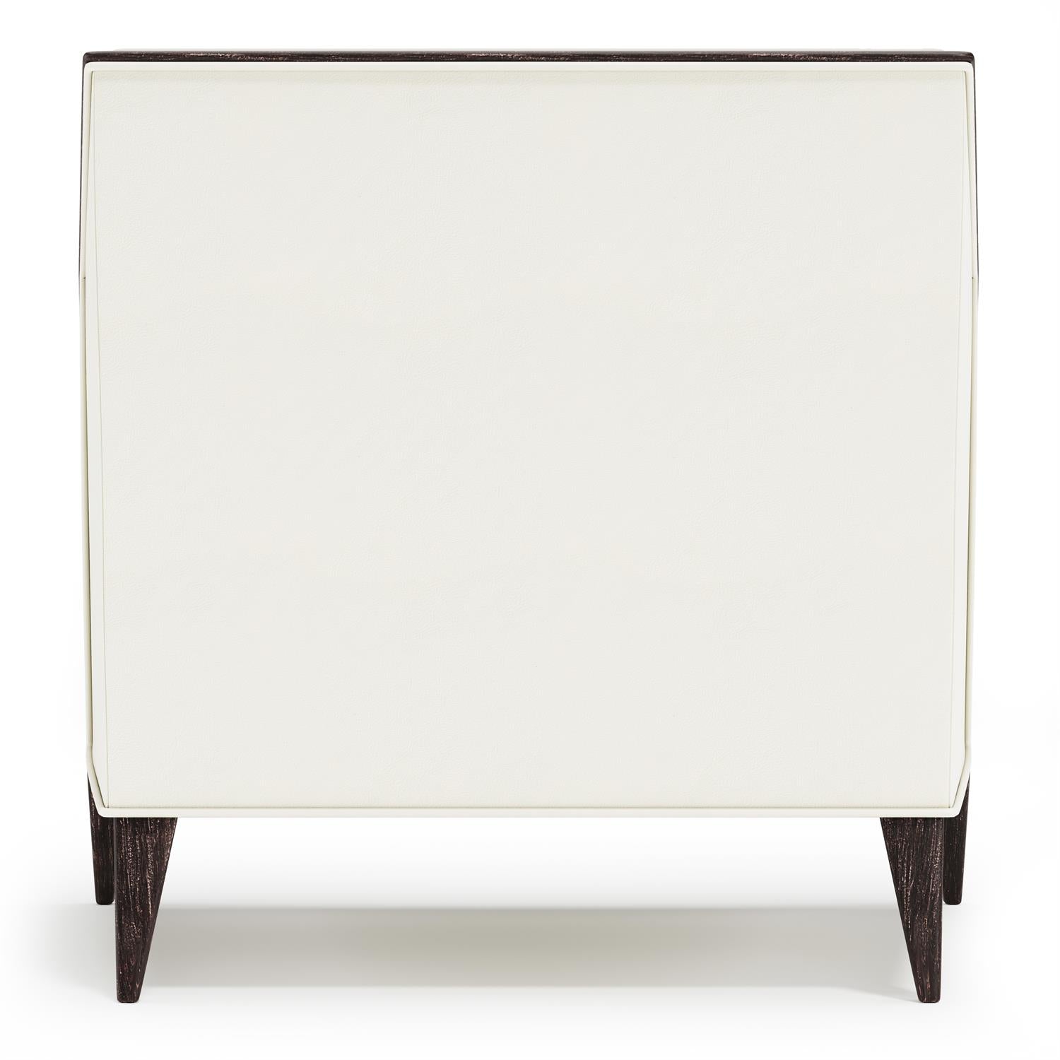 Bernhardt Furniture Aubree Leather Chair in White