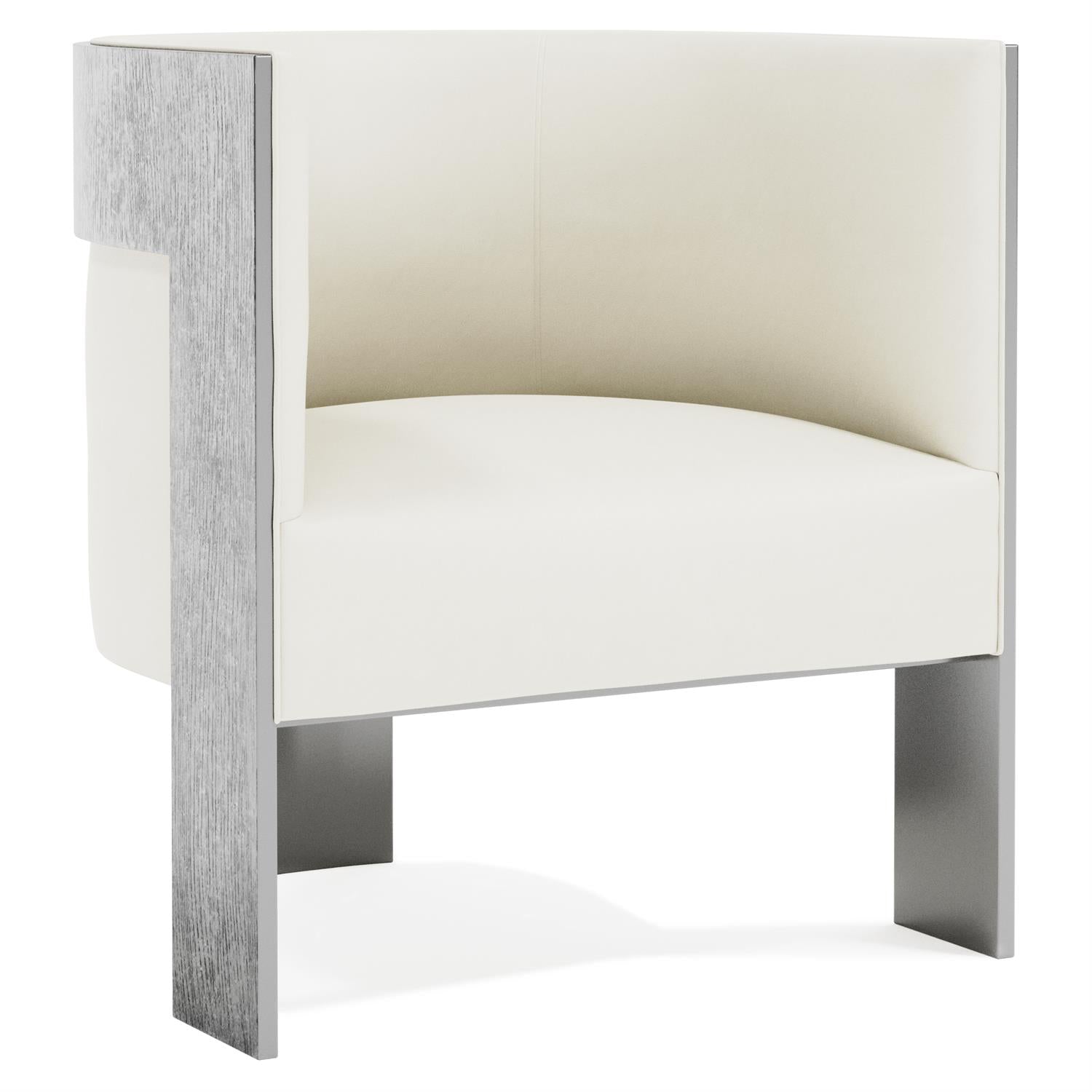Bernhardt Furniture Cosway Leather Chair in White