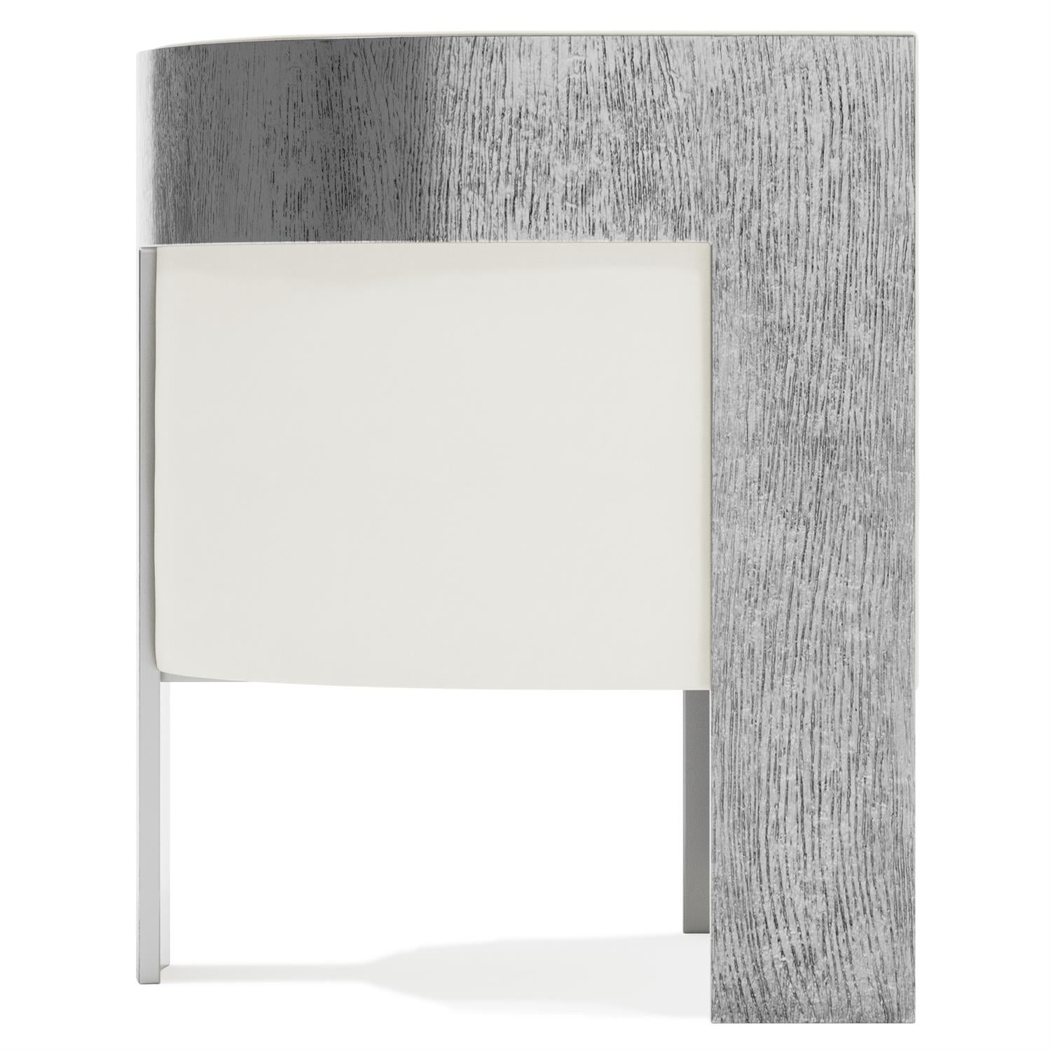 Bernhardt Furniture Cosway Leather Chair in White