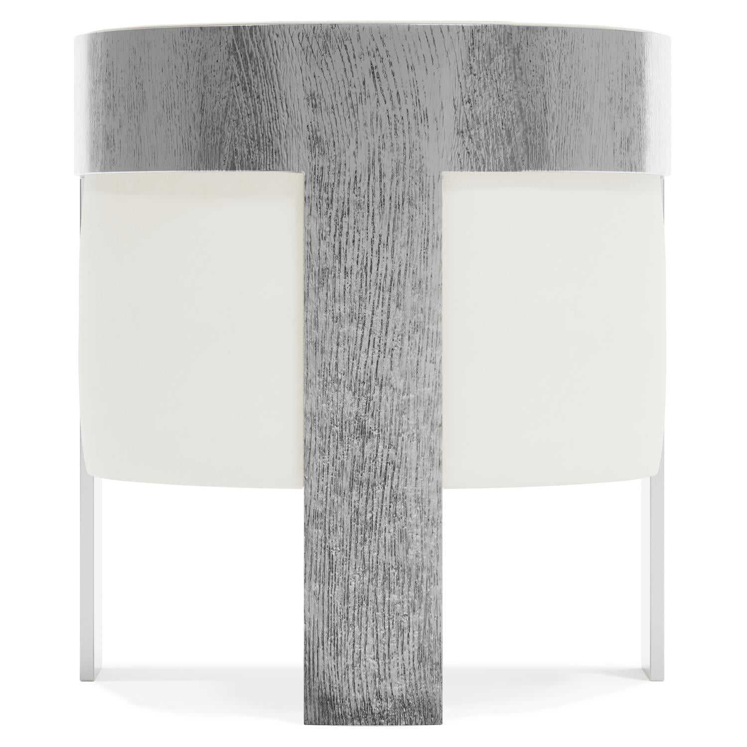 Bernhardt Furniture Cosway Leather Chair in White