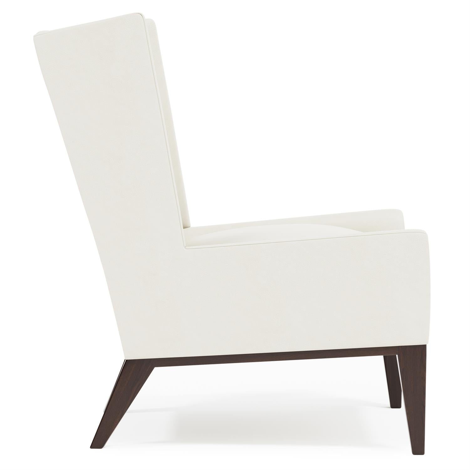 Bernhardt Furniture Orleans Leather Chair in White