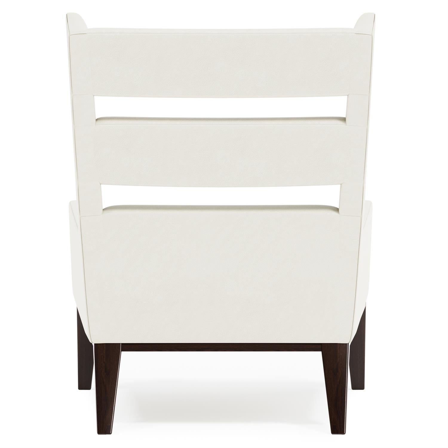 Bernhardt Furniture Orleans Leather Chair in White