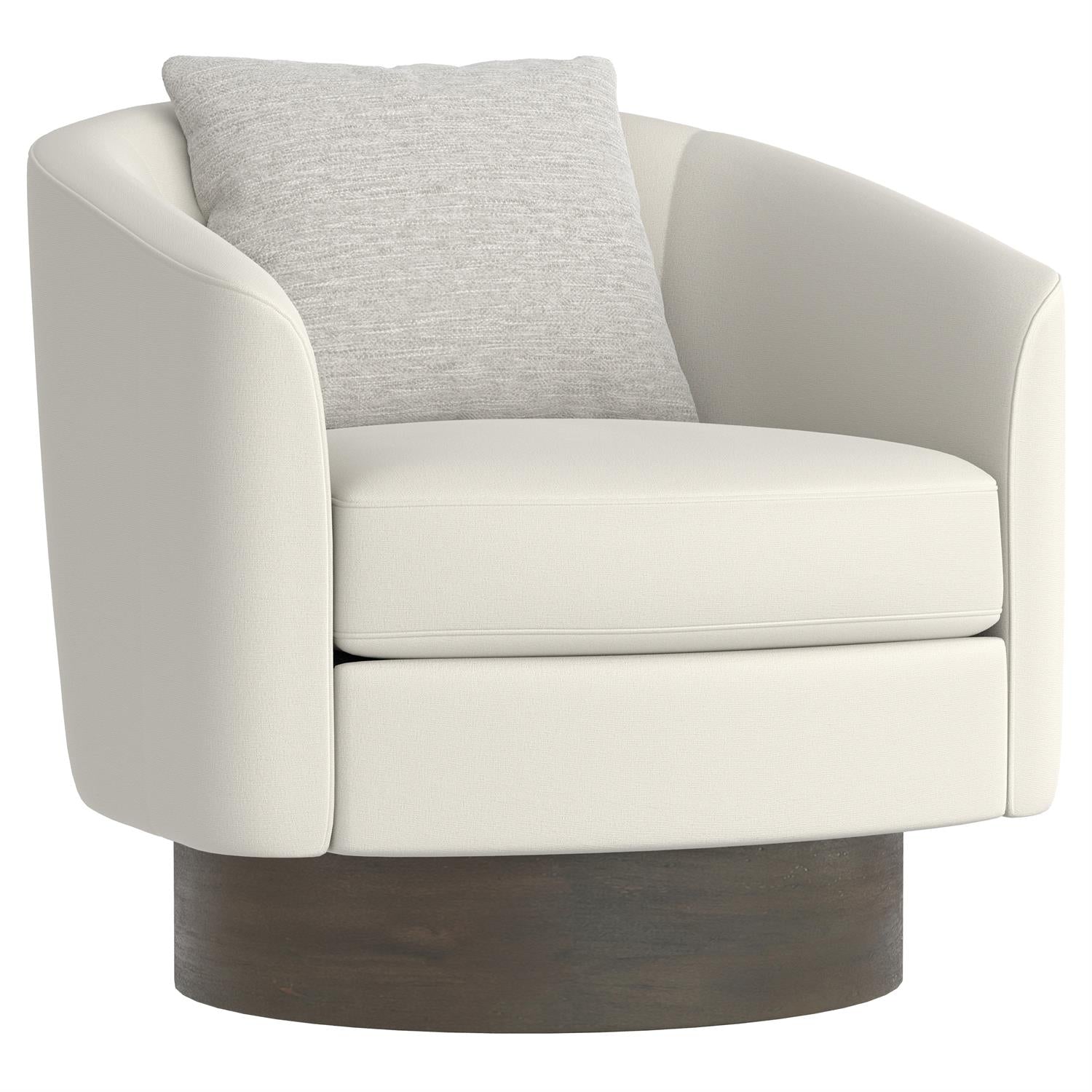 Bernhardt Furniture Camino Fabric Swivel Chair in Portobello