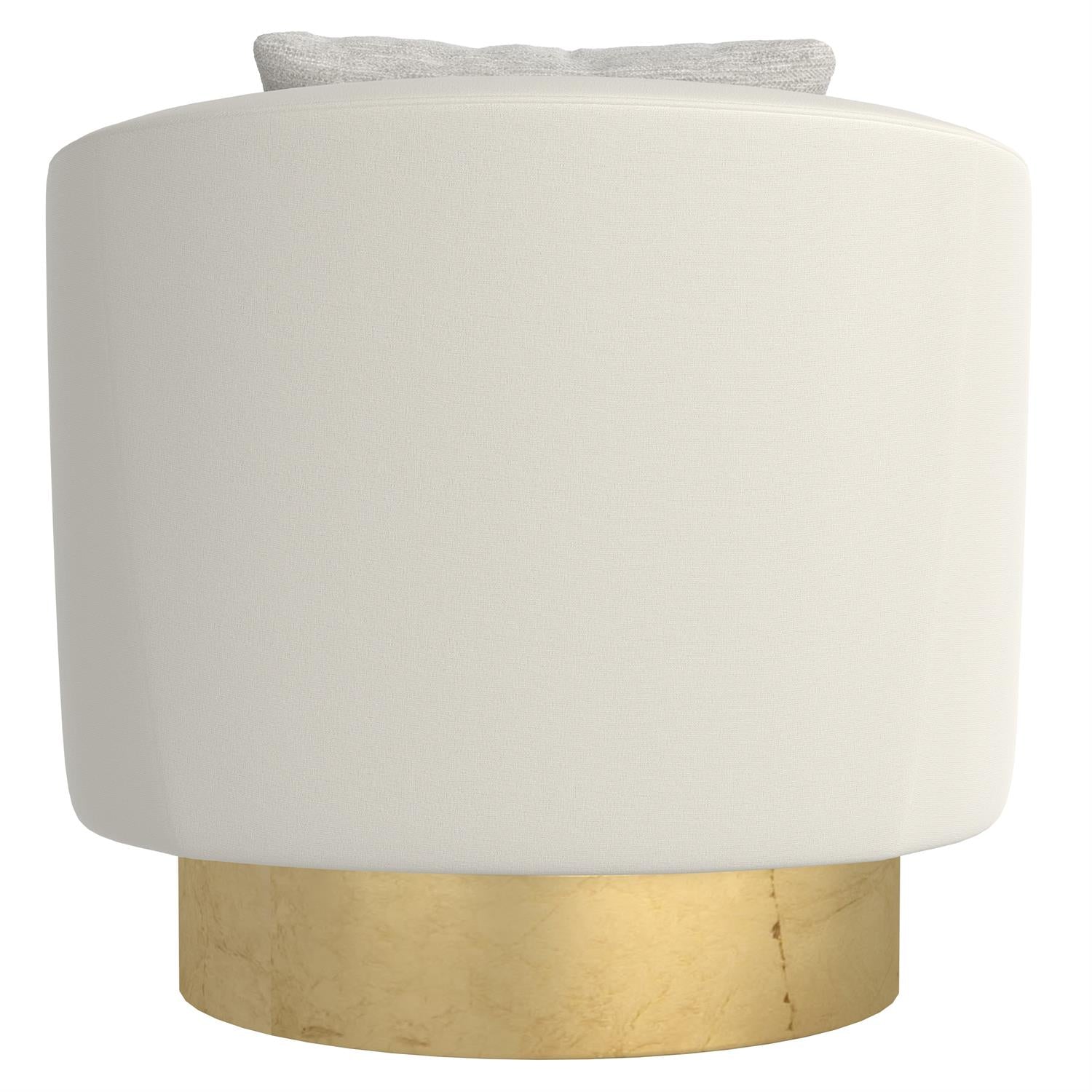 Bernhardt Furniture Camino Fabric Swivel Chair in Gold