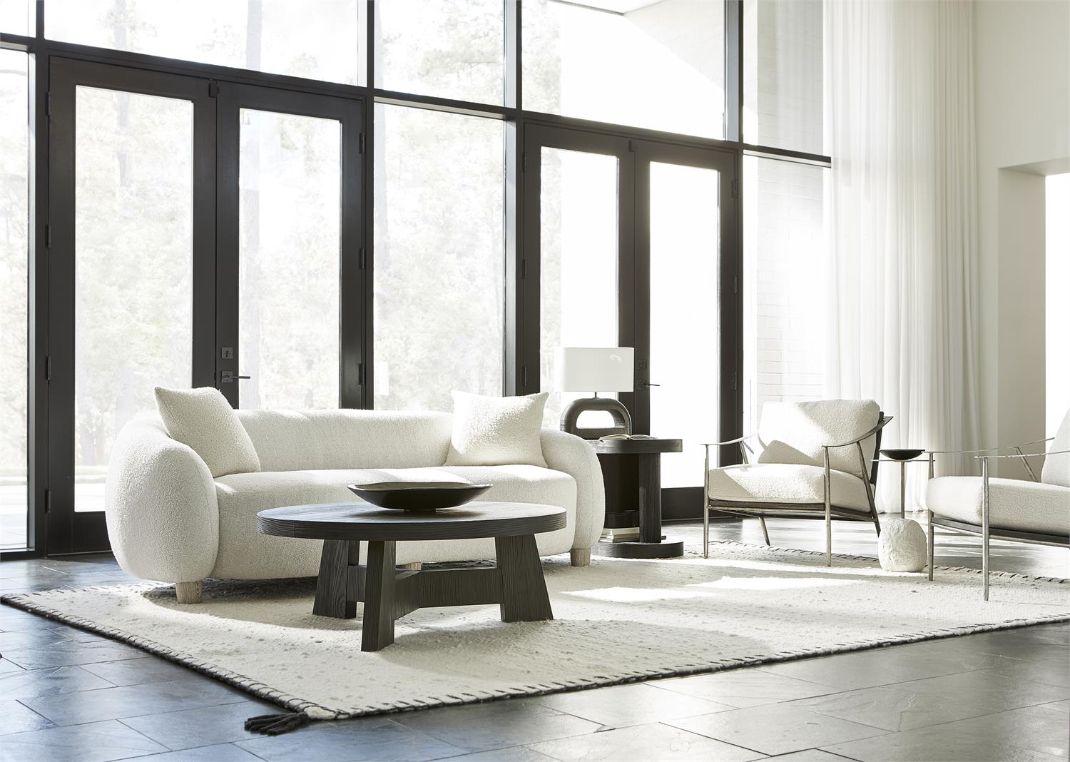 Bernhardt Furniture Merritt Fabric Sofa in Flaxen