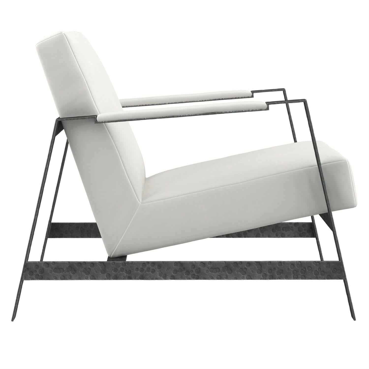 Bernhardt Furniture Jaxson Leather Chair in White