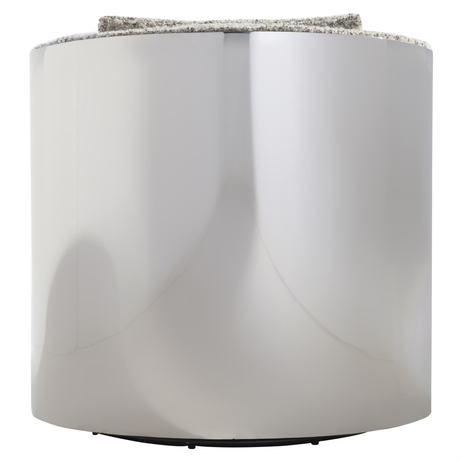 Bernhardt Furniture Alana Fabric Swivel Chair in Off-White