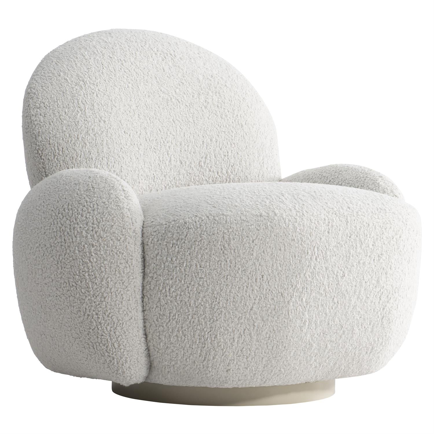 Bernhardt Furniture St. Jean Fabric Swivel Chair in Greige