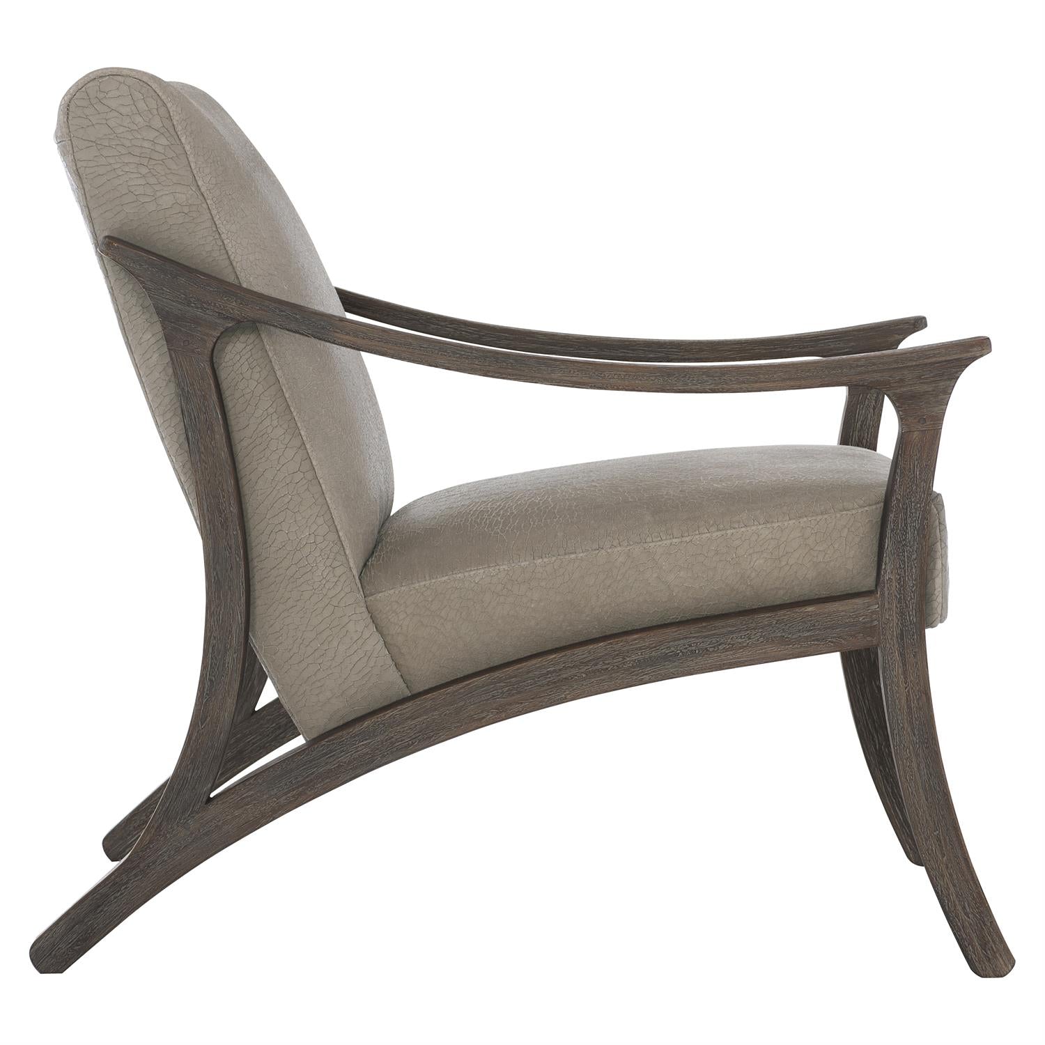 Bernhardt Furniture Dash Leather Chair in Gray