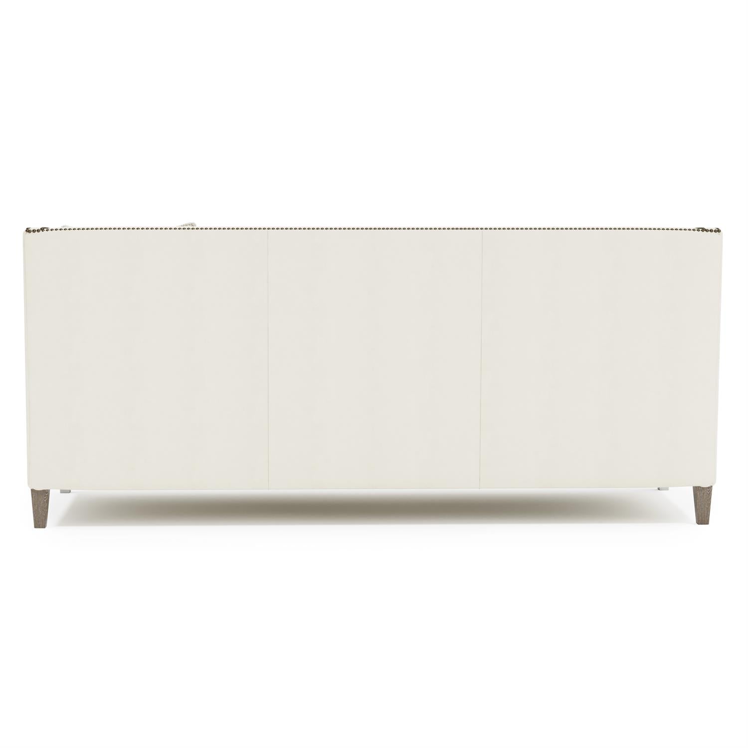 Bernhardt Furniture Palisades Three Seater Leather Sofa in Mocha
