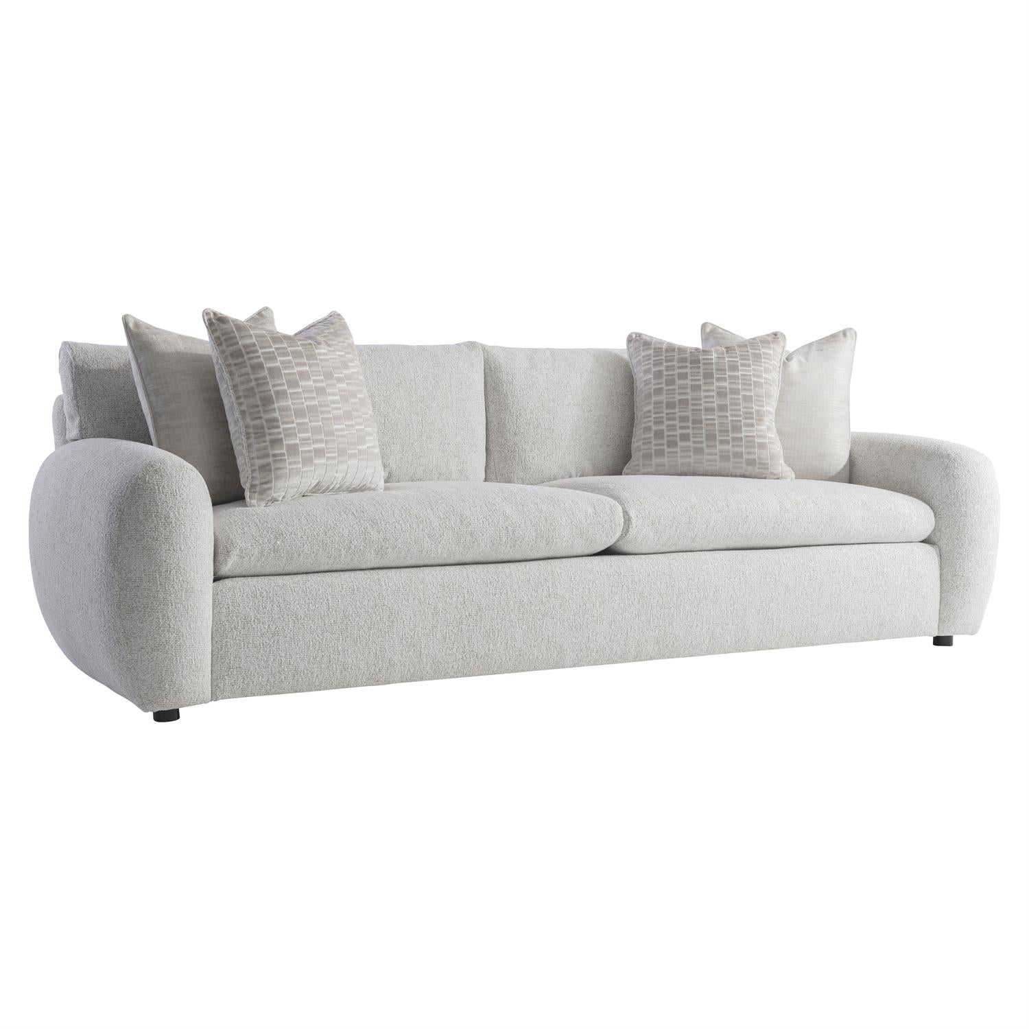 Bernhardt Furniture Teddy Fabric Sofa in Gray