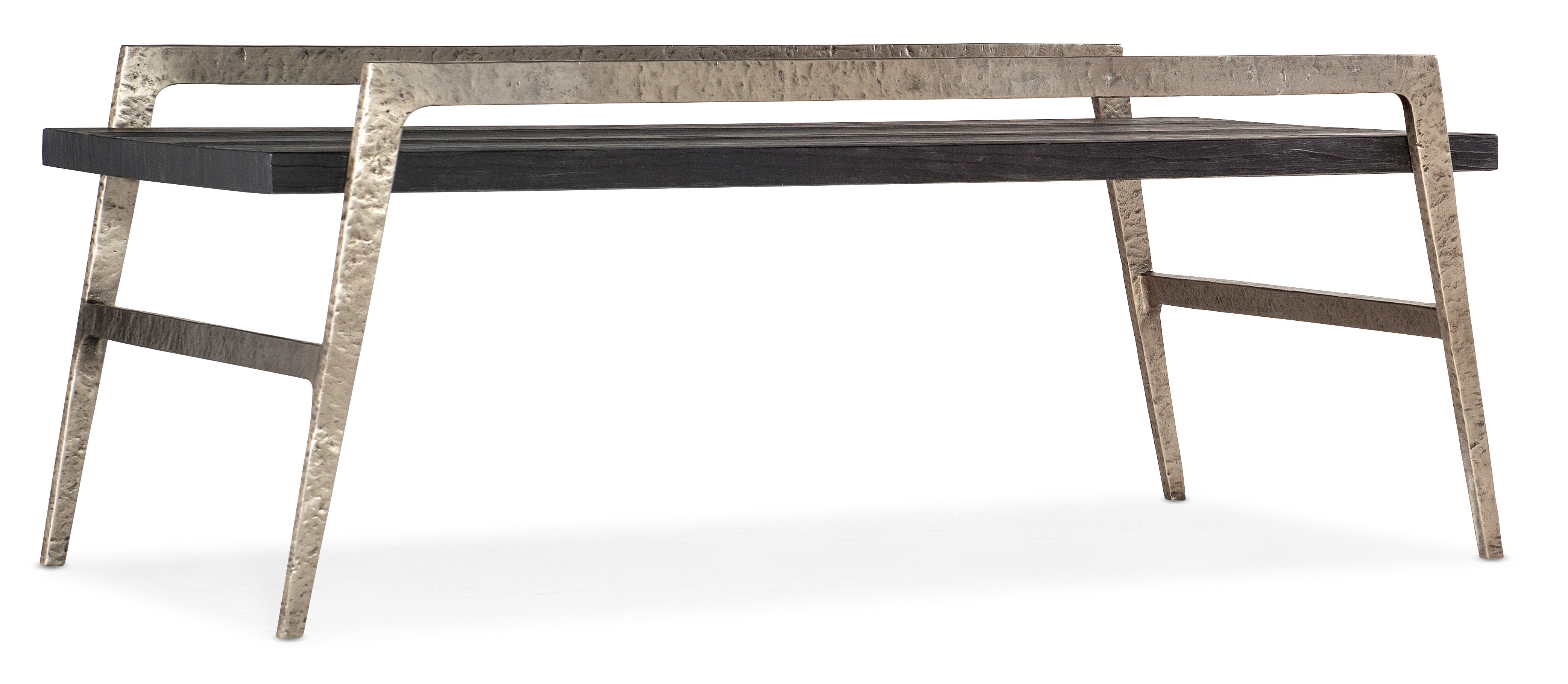 Hooker Furniture Chapman Shou Sugi Ban Rectangle Cocktail Table in Blacks