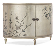 Hooker Furniture Melange Marguerite Two Door Demilune Chest in Champagne