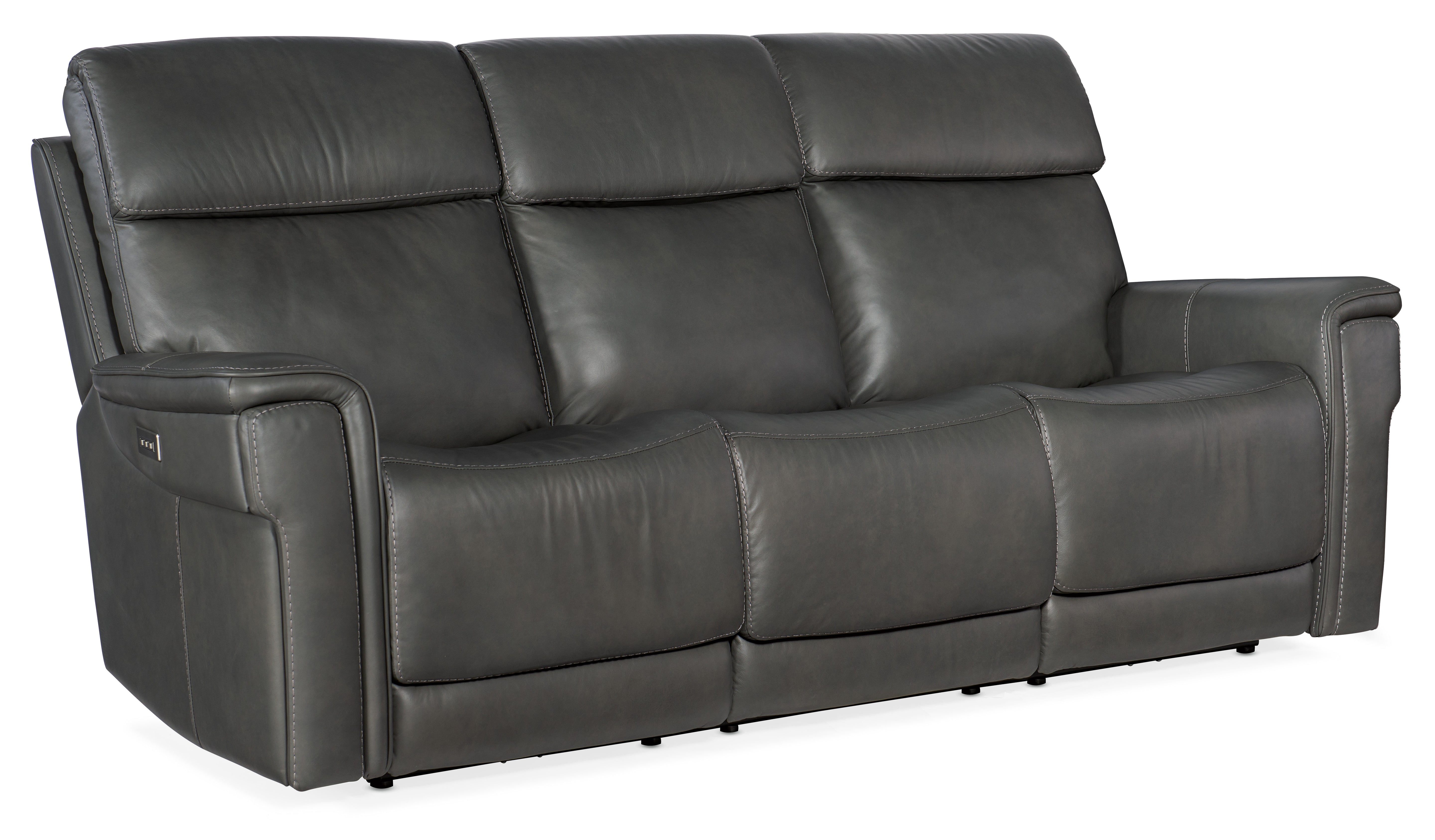 Hooker Furniture Lyra Zero Gravity Power Sofa with Power Headrest and Lumbar in Medium Gray