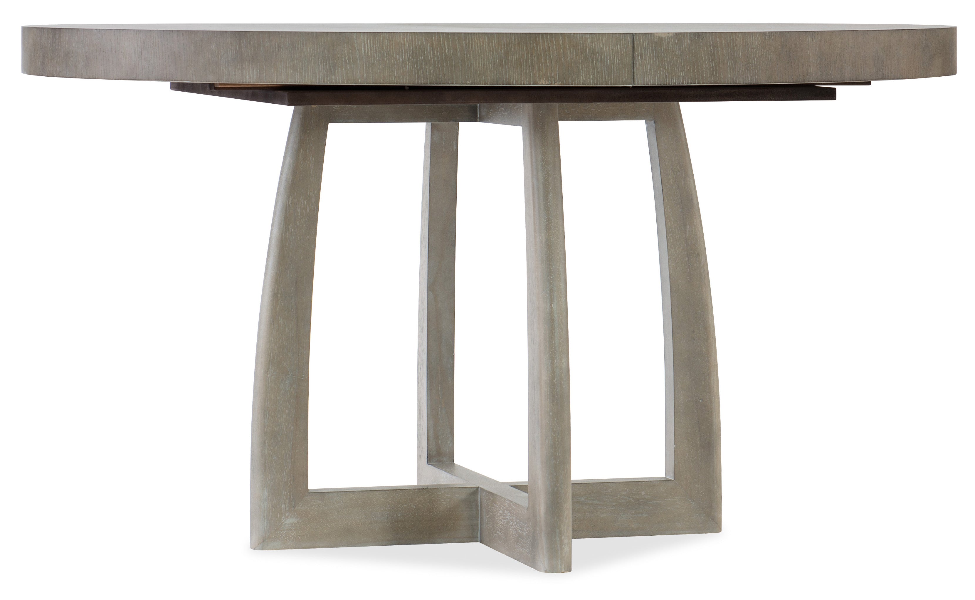 Hooker Furniture Affinity 48in Round Pedestal Dining Table with 1-18in Leaf