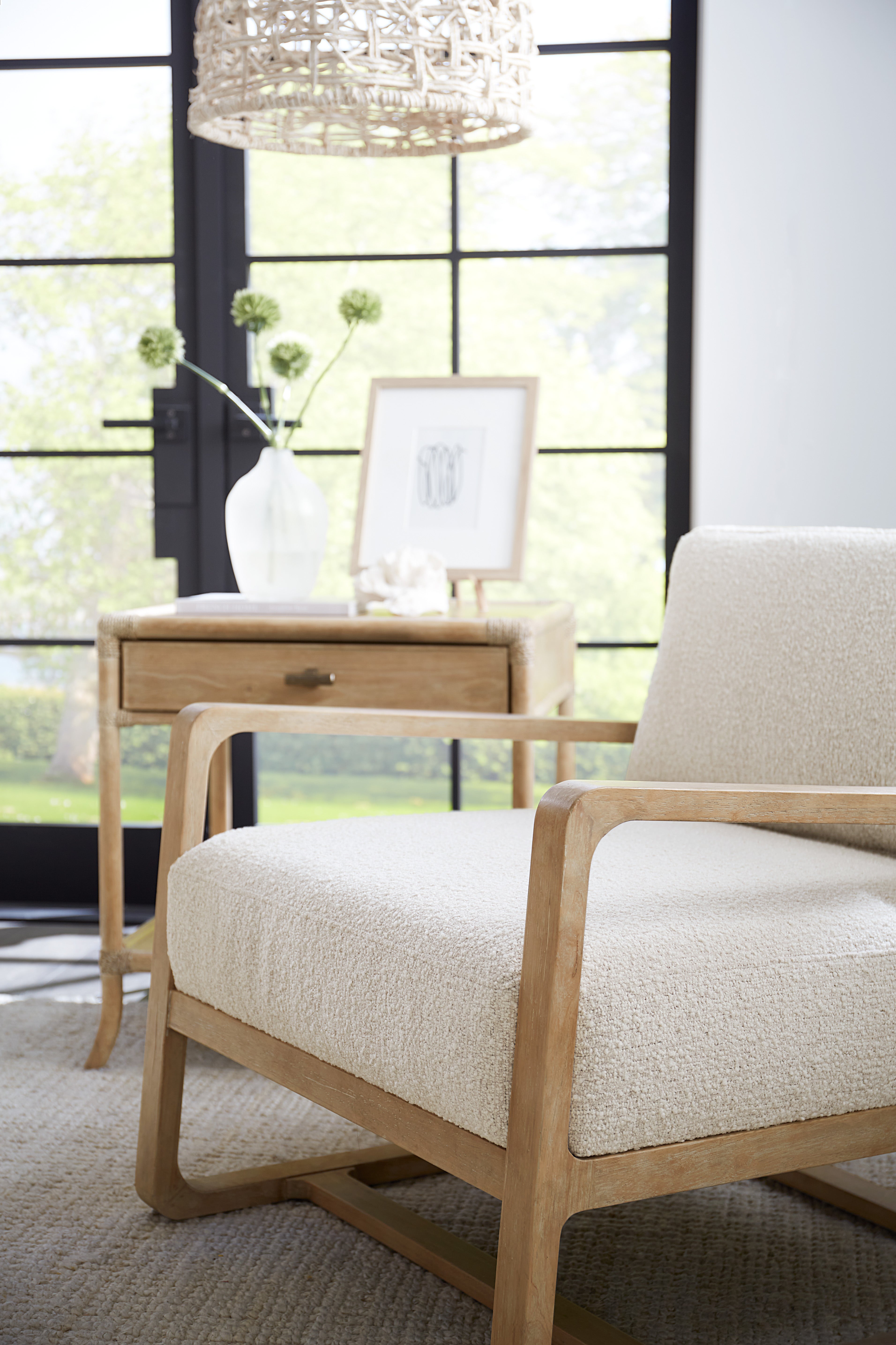 Hooker Furniture Moraine Accent Chair in Light Brown